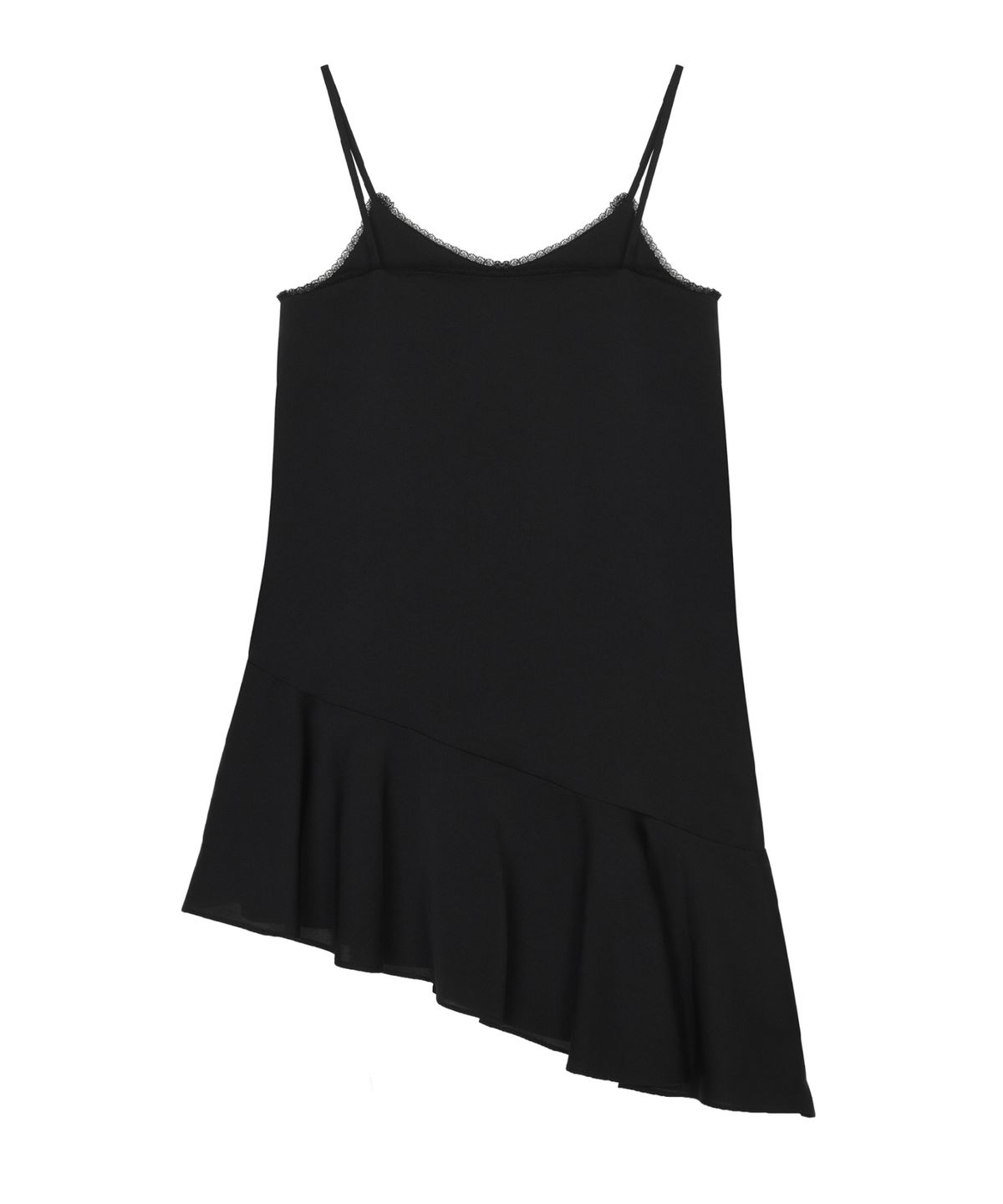 닉앤니콜(NICK&NICOLE) SATIN EMBROIDERY SLIP DRESS_BLACK