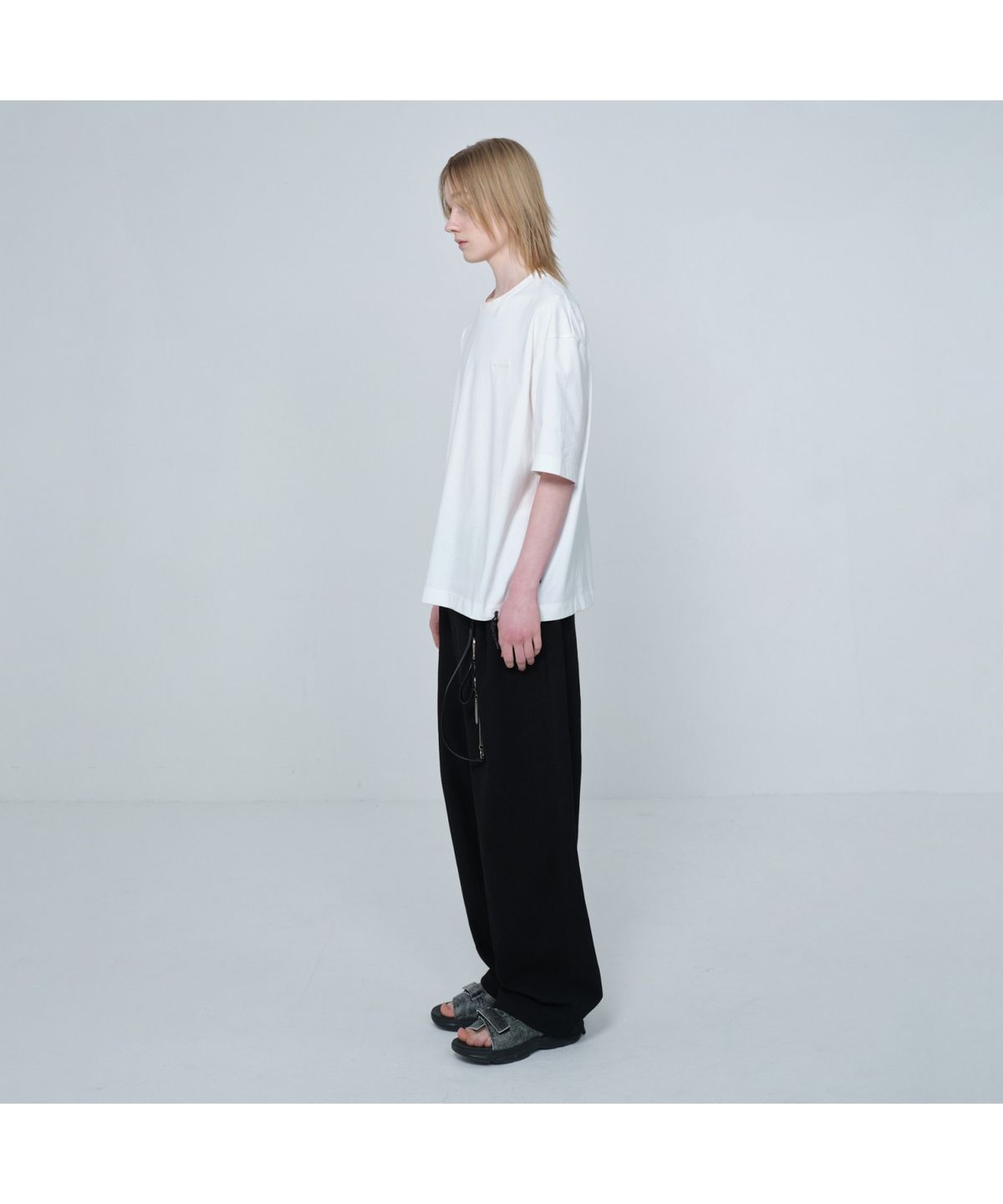 커스텀멜로우(CUSTOMELLOW) [Online Only] White Half Sleeve T-shirt CQTAM26412WHX