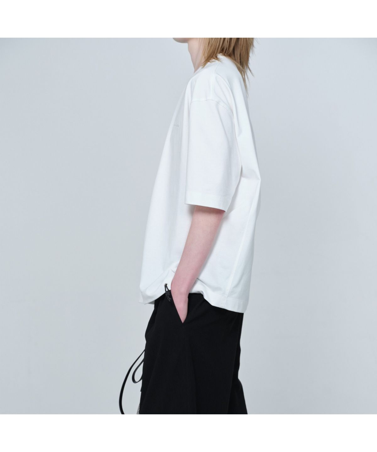 커스텀멜로우(CUSTOMELLOW) [Online Only] White Half Sleeve T-shirt CQTAM26412WHX