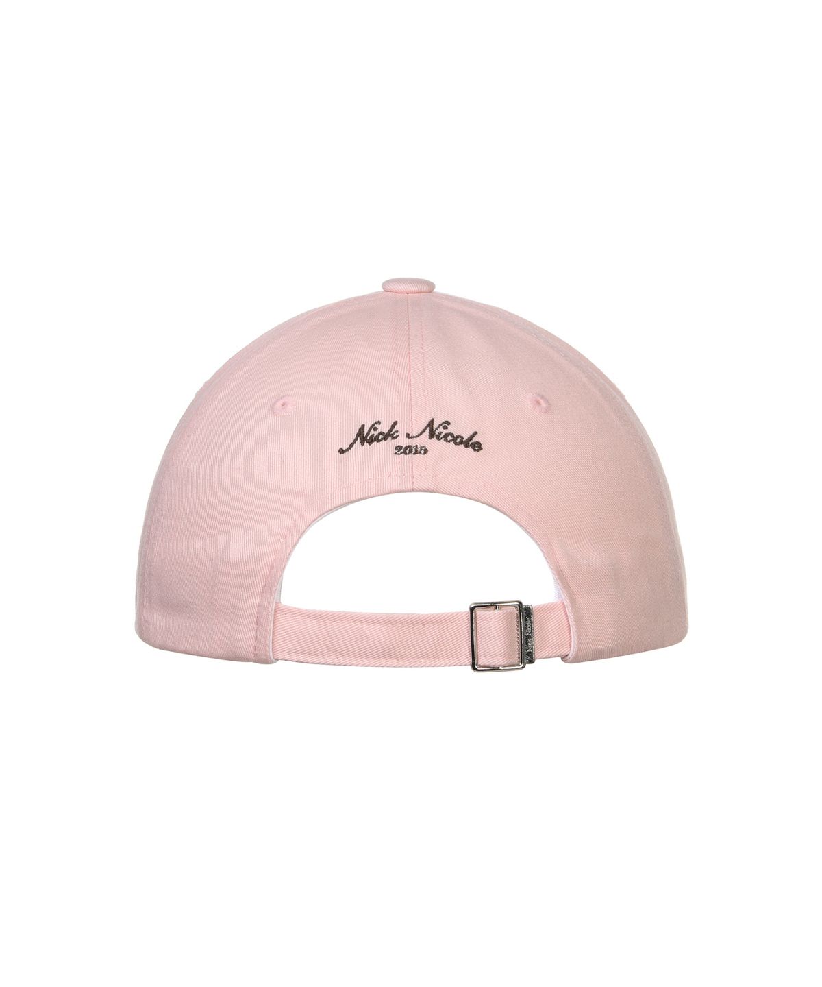 닉앤니콜(NICK&NICOLE) NICOLE LETTERING BALL CAP_PINK BROWN