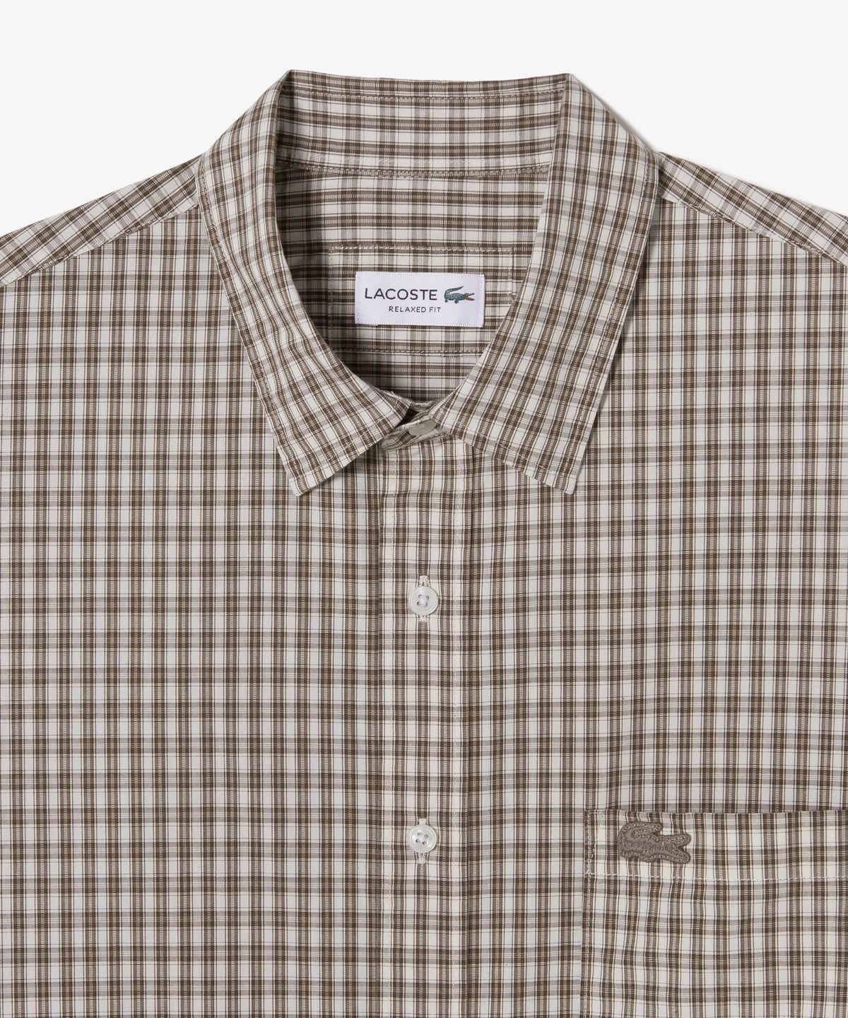라코스테(LACOSTE) 남성 코튼 체크 릴랙스핏 셔츠 CH175E-56G 3LA