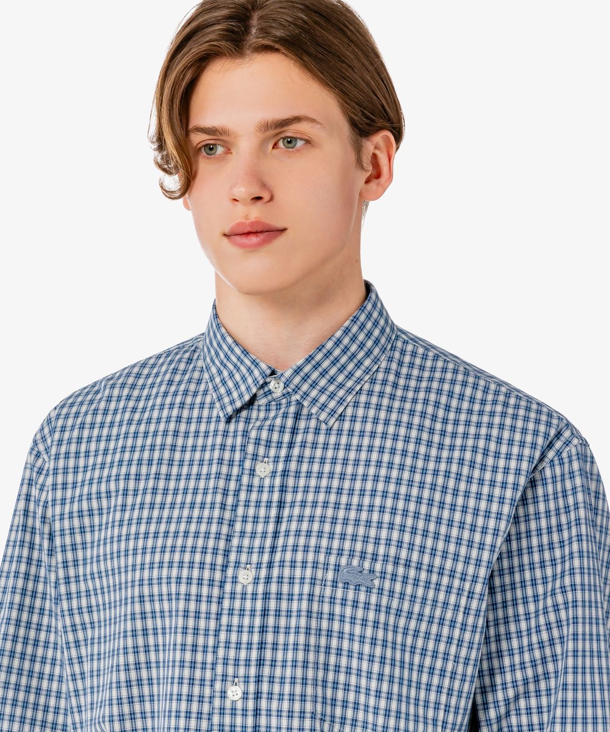 라코스테(LACOSTE) 남성 코튼 체크 릴랙스핏 셔츠 CH175E-56G 166