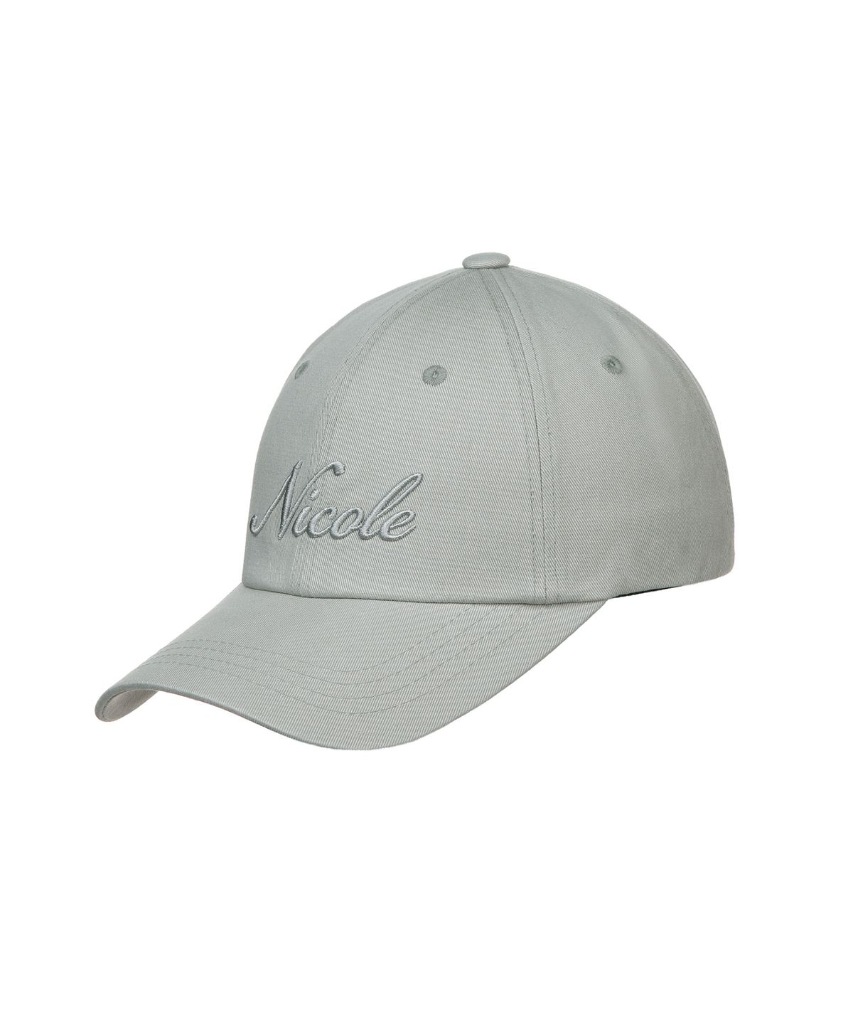 닉앤니콜(NICK&NICOLE) NICOLE LETTERING BALL CAP_GRAY