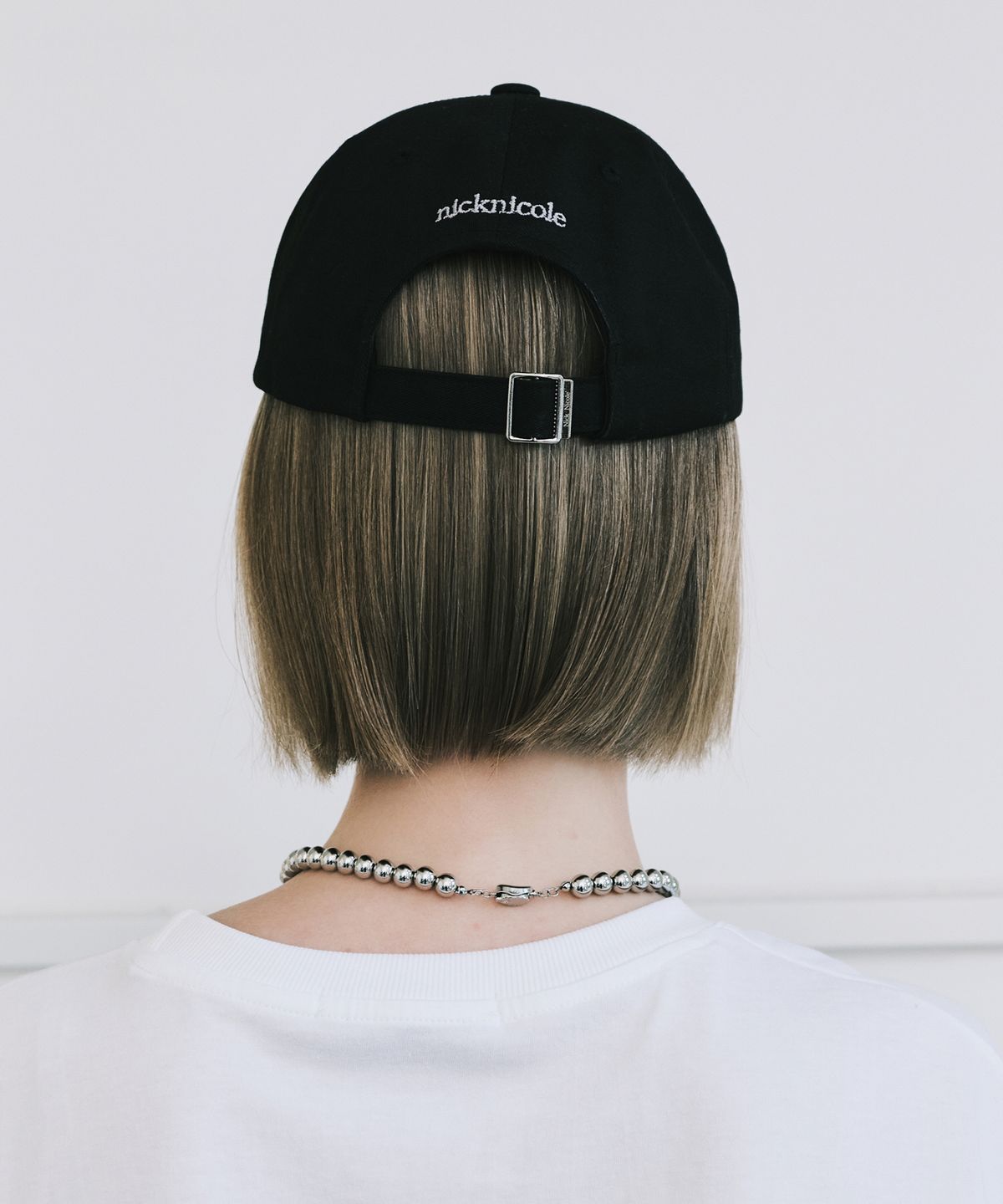 닉앤니콜(NICK&NICOLE) NN DOTCOM SIGNATURE BALL CAP_BLACK GRAY