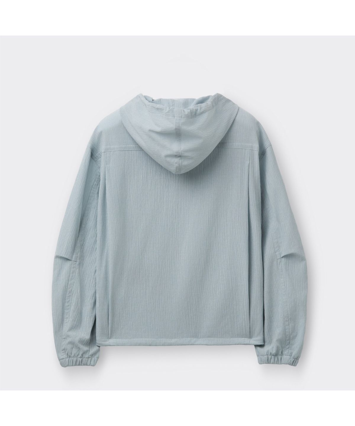 커스텀멜로우(CUSTOMELLOW) [Online Only] Grey Crinkled Hood Zip Jacket CQUAM26211GYX