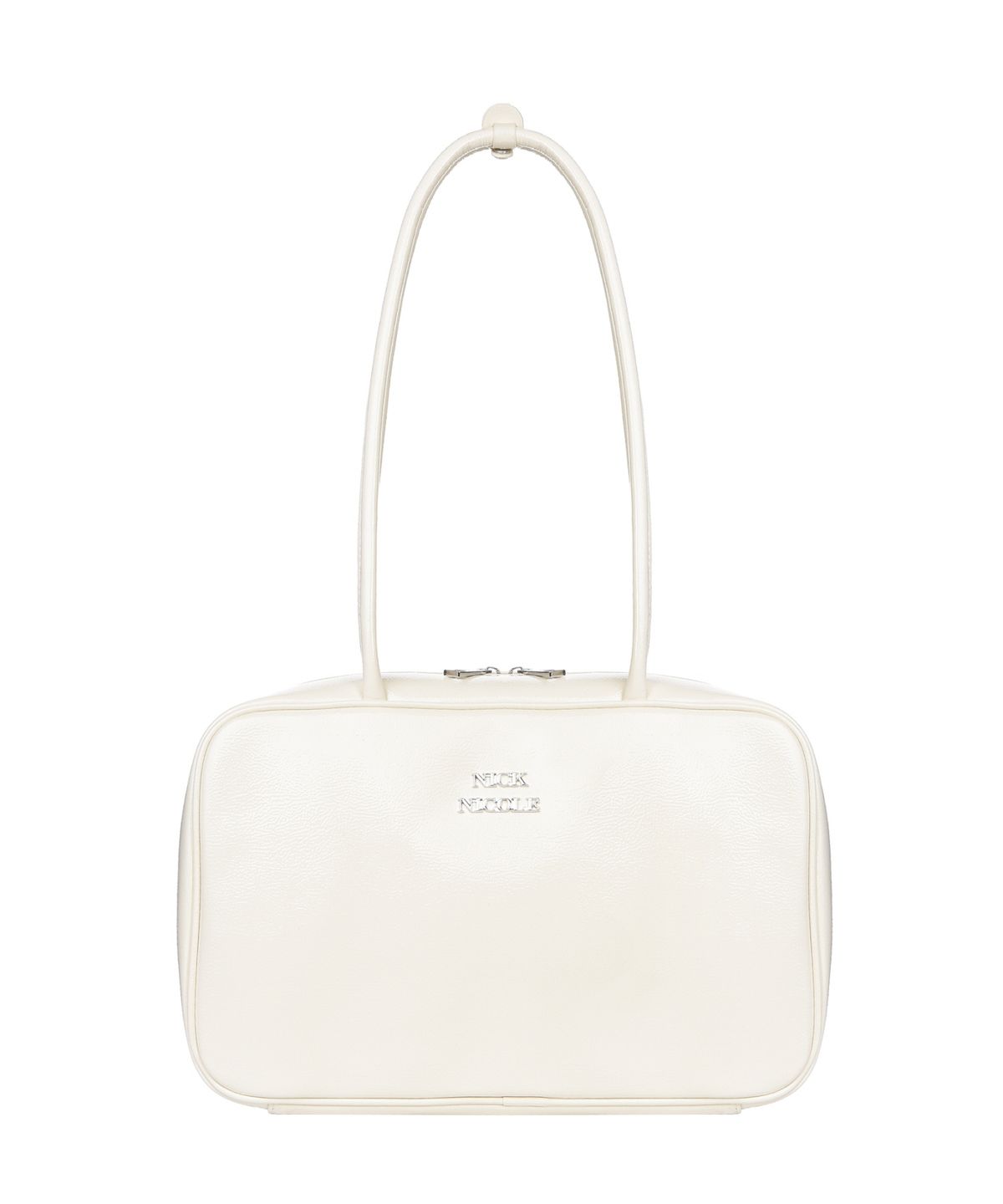 닉앤니콜(NICK&NICOLE) NICOLE LOGO MINIMAL SQUARE BAG_CREAM