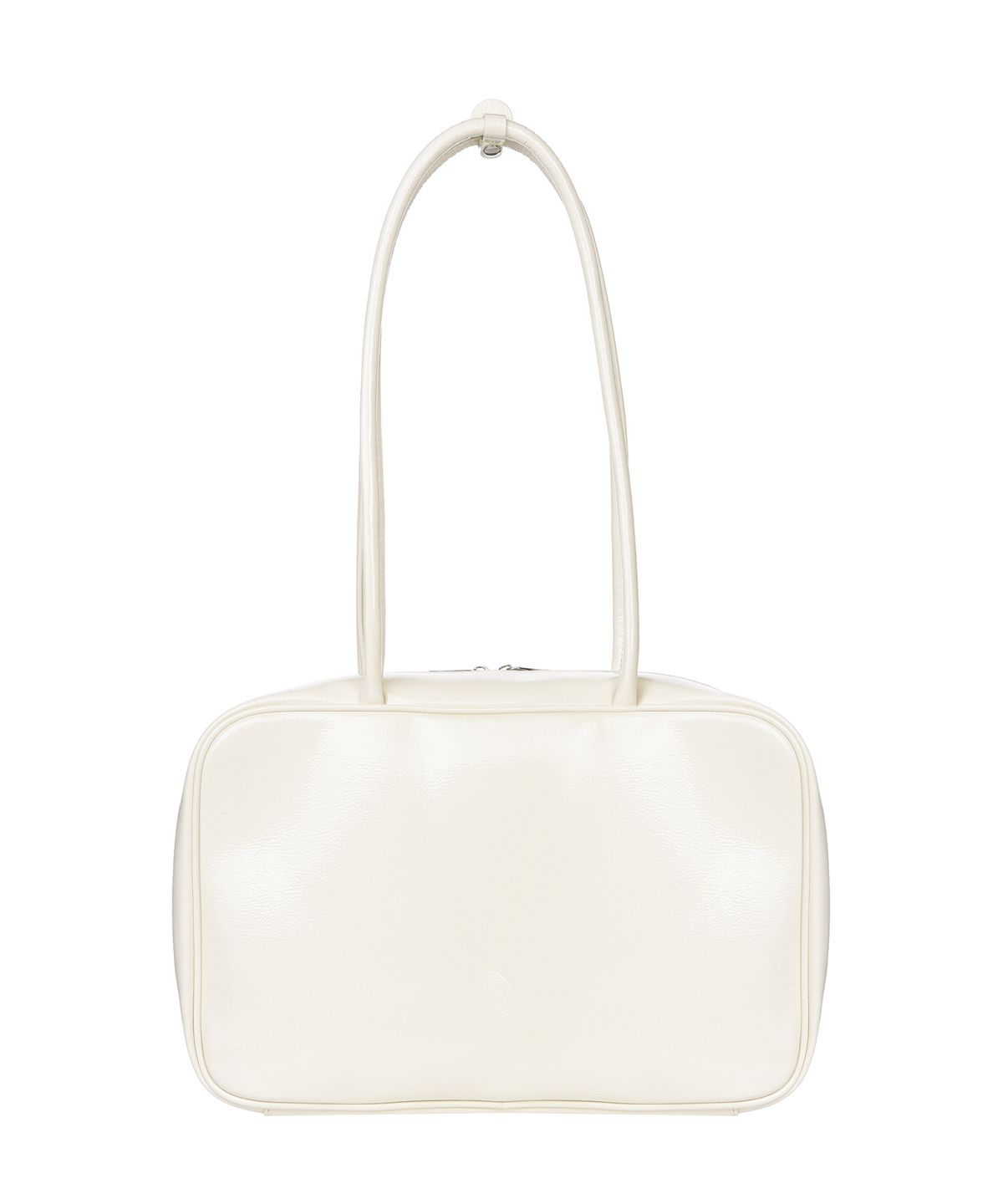 닉앤니콜(NICK&NICOLE) NICOLE LOGO MINIMAL SQUARE BAG_CREAM