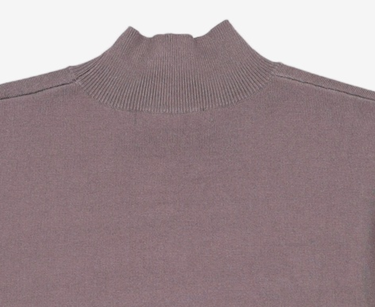 넌블랭크(NONBLANK) 모크넥 니트_DARK GREY L