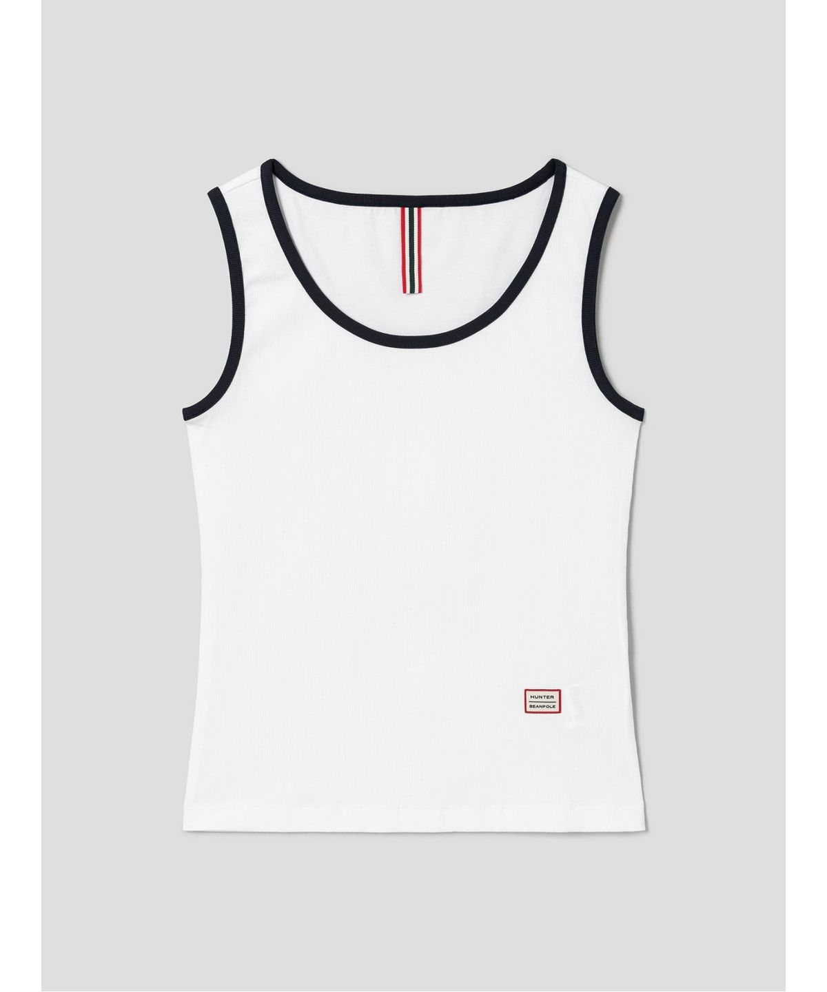빈폴 레이디스(BEANPOLE LADIES) [HUNTER] U넥 슬리브리스 티셔츠  화이트 (BF6642K041)