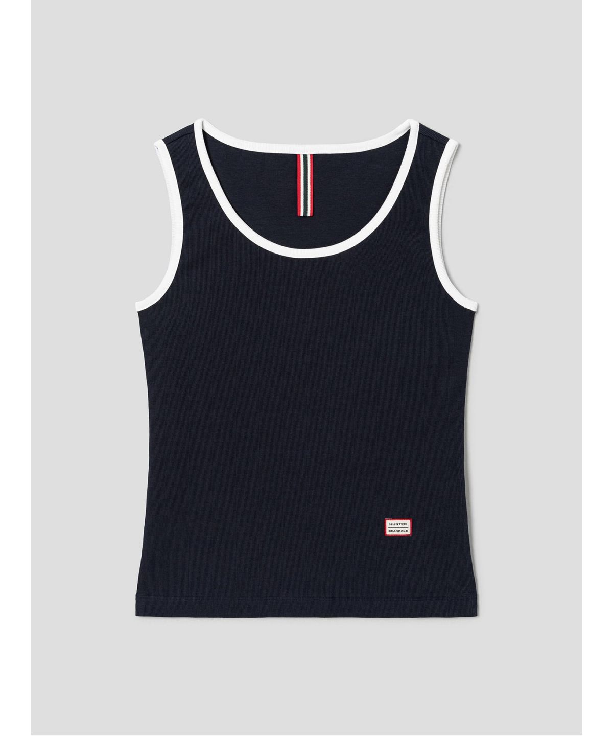 빈폴 레이디스(BEANPOLE LADIES) [HUNTER] U넥 슬리브리스 티셔츠  네이비 (BF6642K04R)