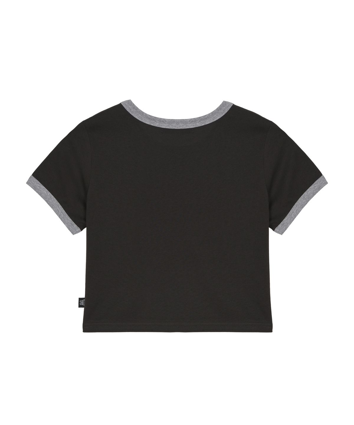 닉앤니콜(NICK&NICOLE) BUTTERFLY RINGER CROP TOP_CHARCOAL
