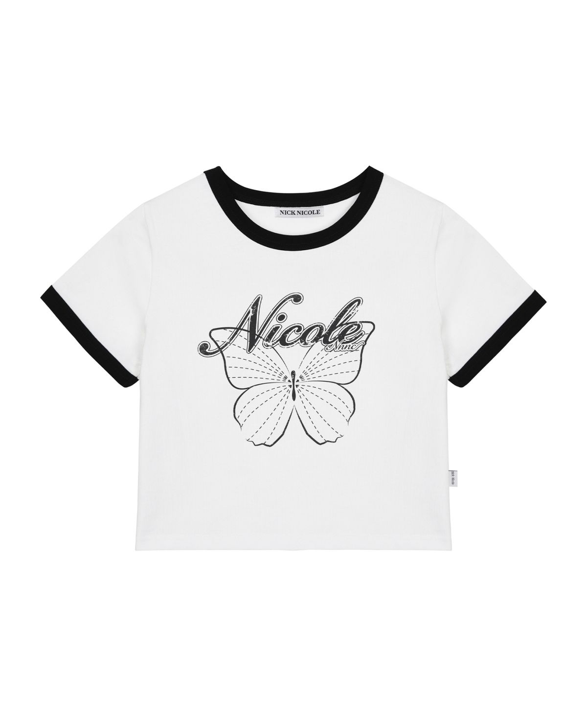 닉앤니콜(NICK&NICOLE) BUTTERFLY RINGER CROP TOP_IVORY