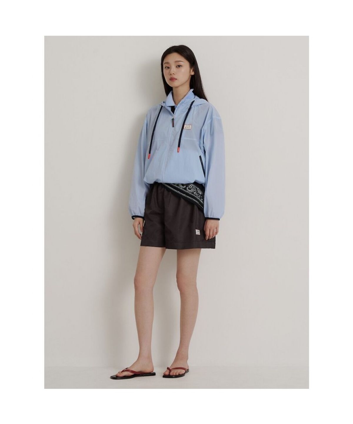 빈폴 레이디스(BEANPOLE LADIES) [HUNTER] 나일론 스커트라이크 쇼츠  브라운 (BF6625K01D)