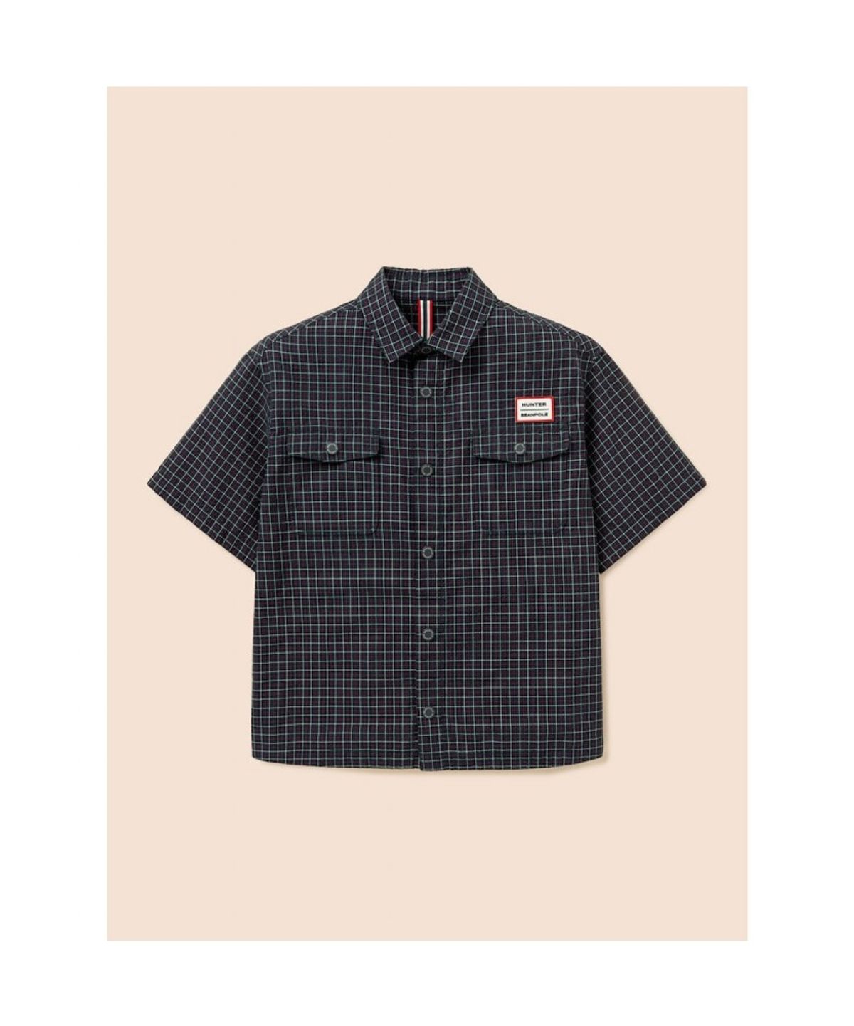 빈폴 키즈(BEANPOLE KIDS) [HUNTER] 시어서커 체크 반소매 셔츠  그린 (BI6665U90M)