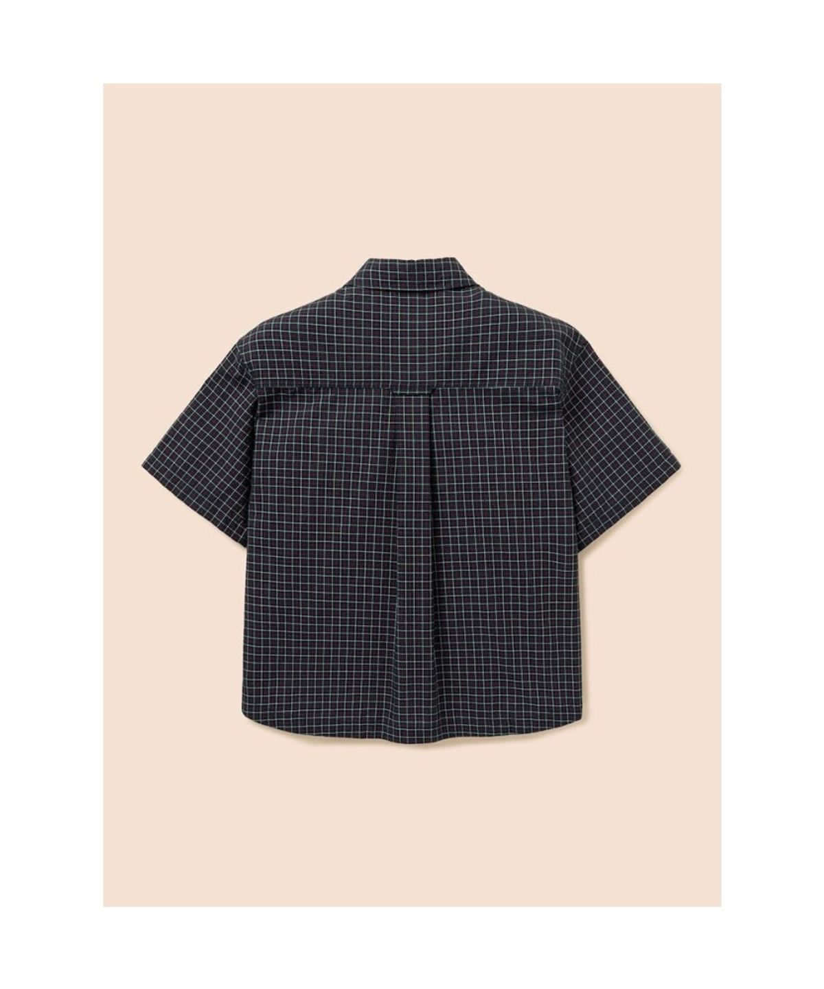 빈폴 키즈(BEANPOLE KIDS) [HUNTER] 시어서커 체크 반소매 셔츠  그린 (BI6665U90M)
