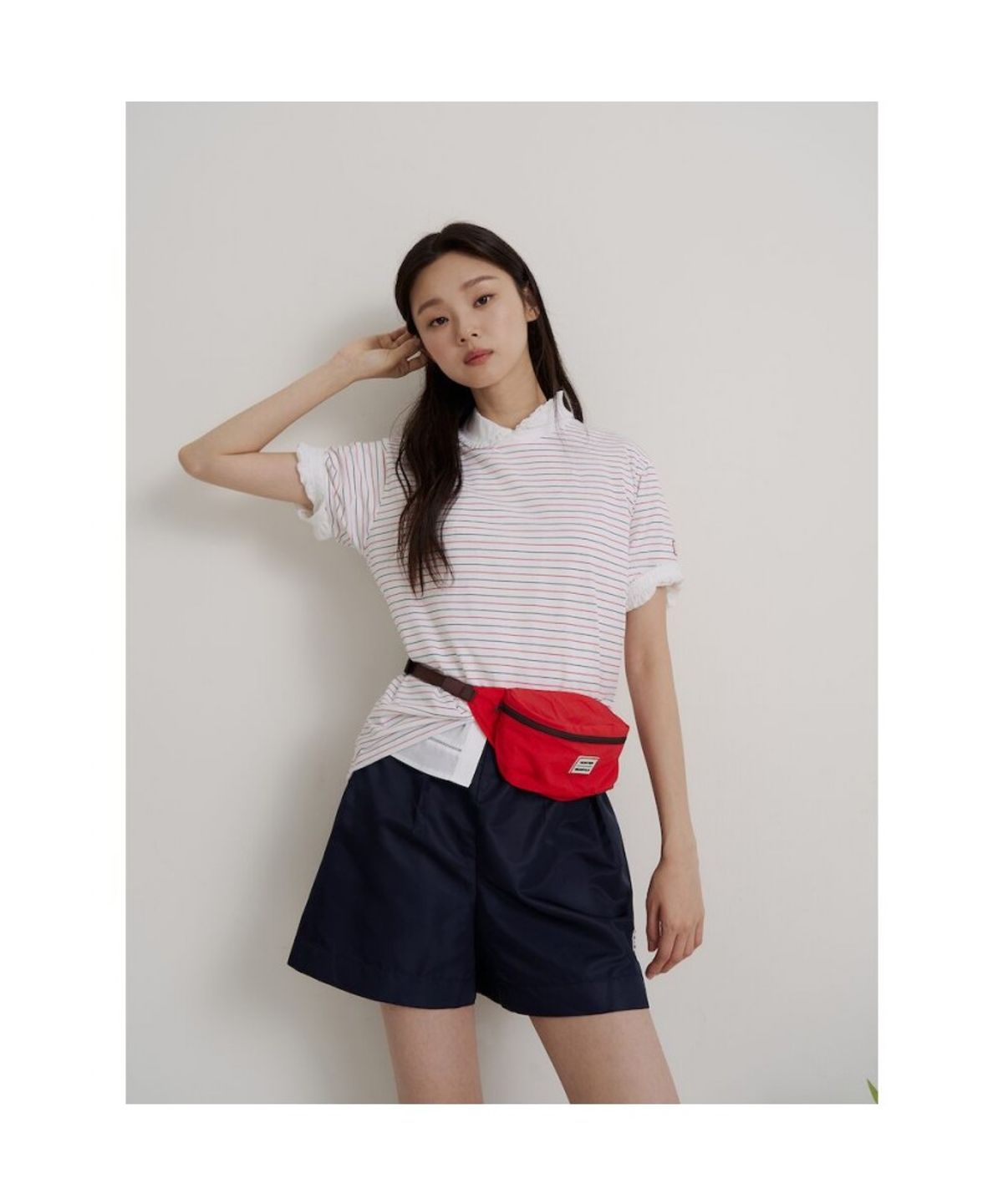 빈폴 레이디스(BEANPOLE LADIES) [HUNTER] 나일론 스커트라이크 쇼츠  네이비 (BF6625K01R)