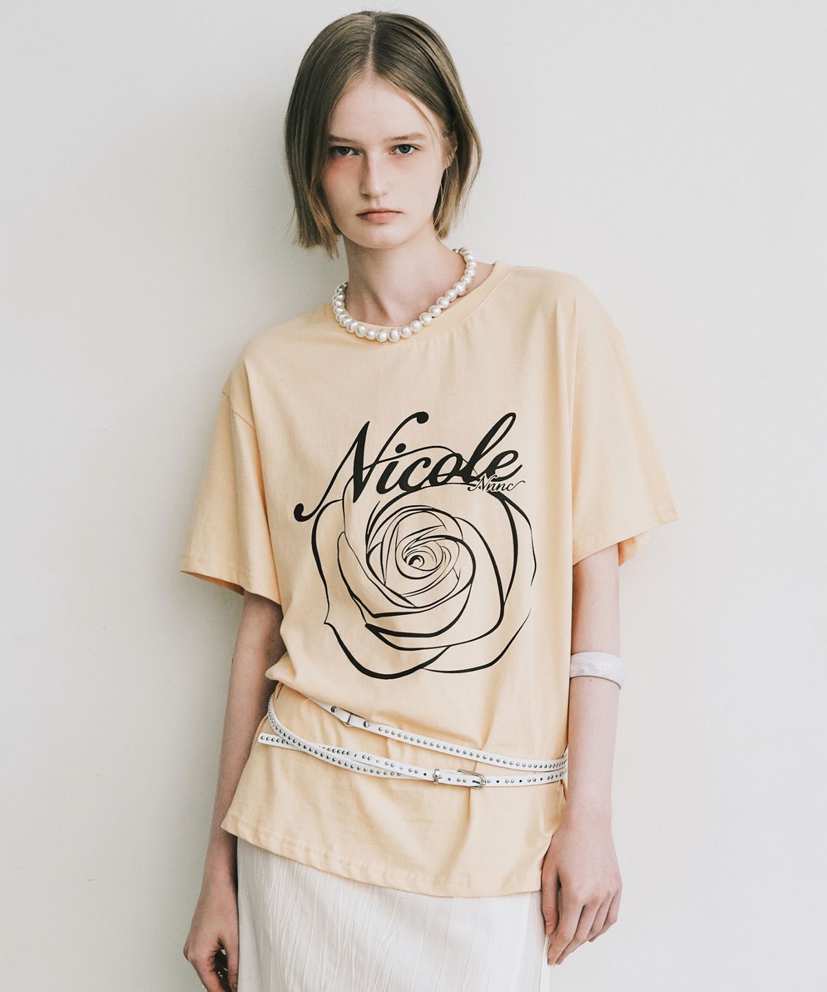 닉앤니콜(NICK&NICOLE) NICOLE ROSE SLEEVE TOP_ORANGE BROWN