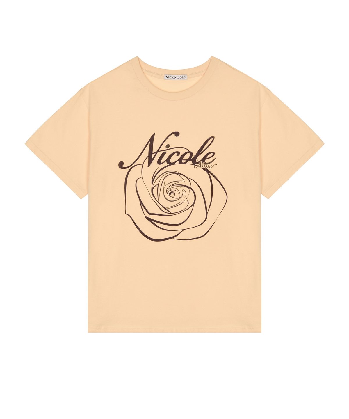 닉앤니콜(NICK&NICOLE) NICOLE ROSE SLEEVE TOP_ORANGE BROWN