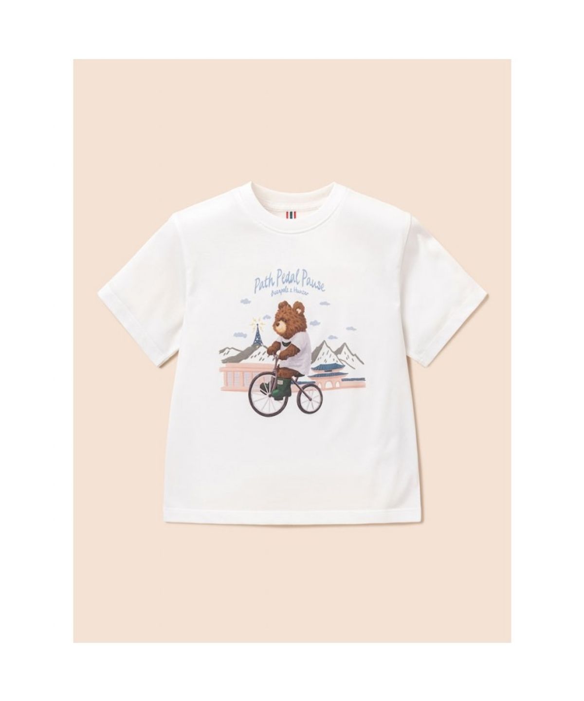 빈폴 키즈(BEANPOLE KIDS) [HUNTER] 그래픽 티셔츠  화이트 (BI6642U101)