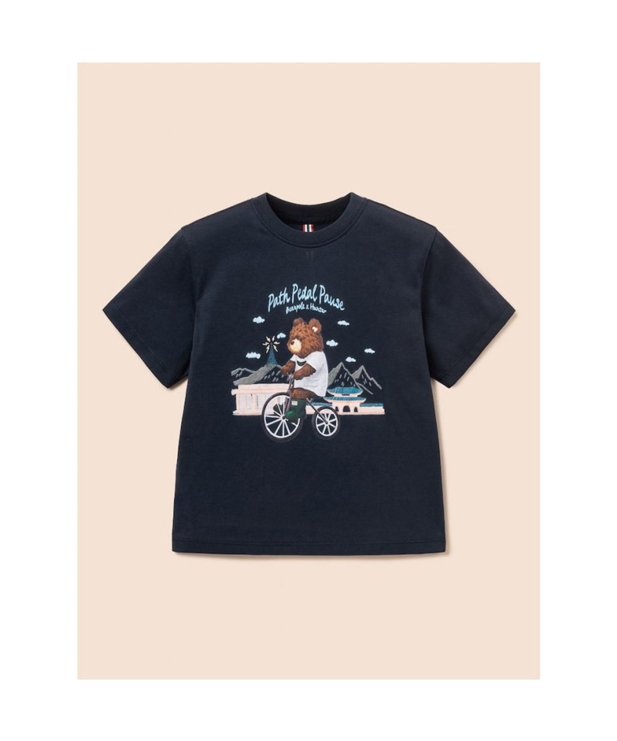빈폴 키즈(BEANPOLE KIDS) [HUNTER] 그래픽 티셔츠  네이비 (BI6642U10R)