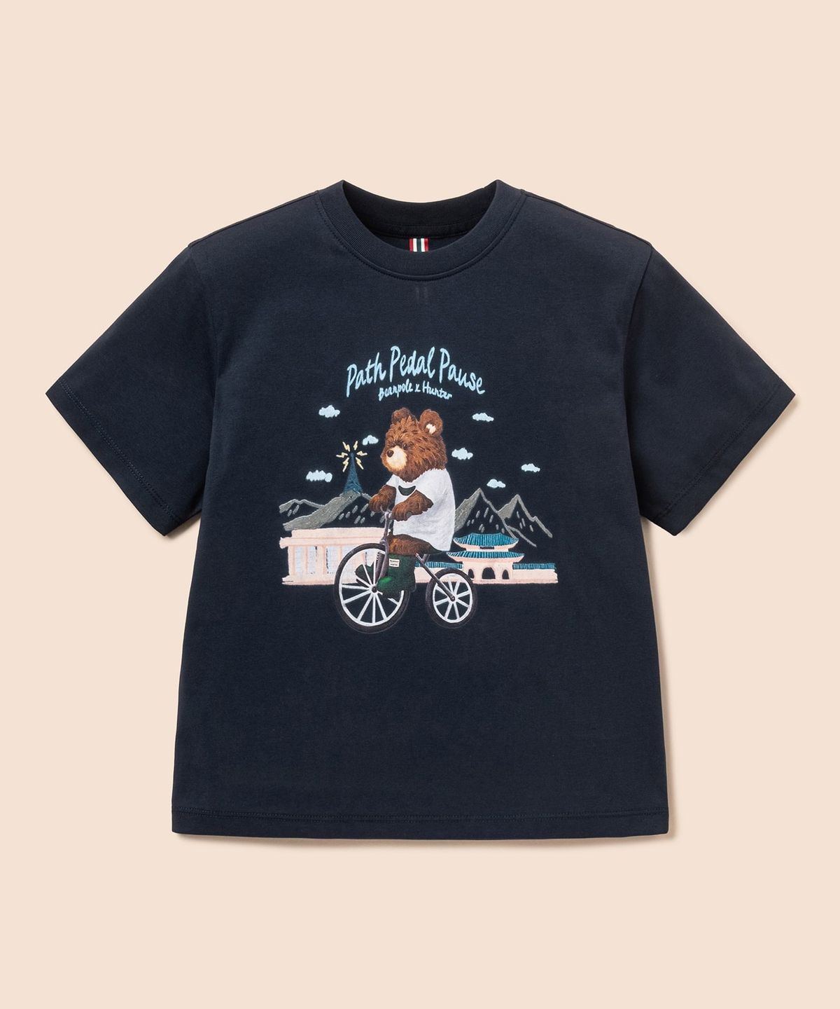 빈폴 키즈(BEANPOLE KIDS) [HUNTER] 그래픽 티셔츠  네이비 (BI6642U10R)