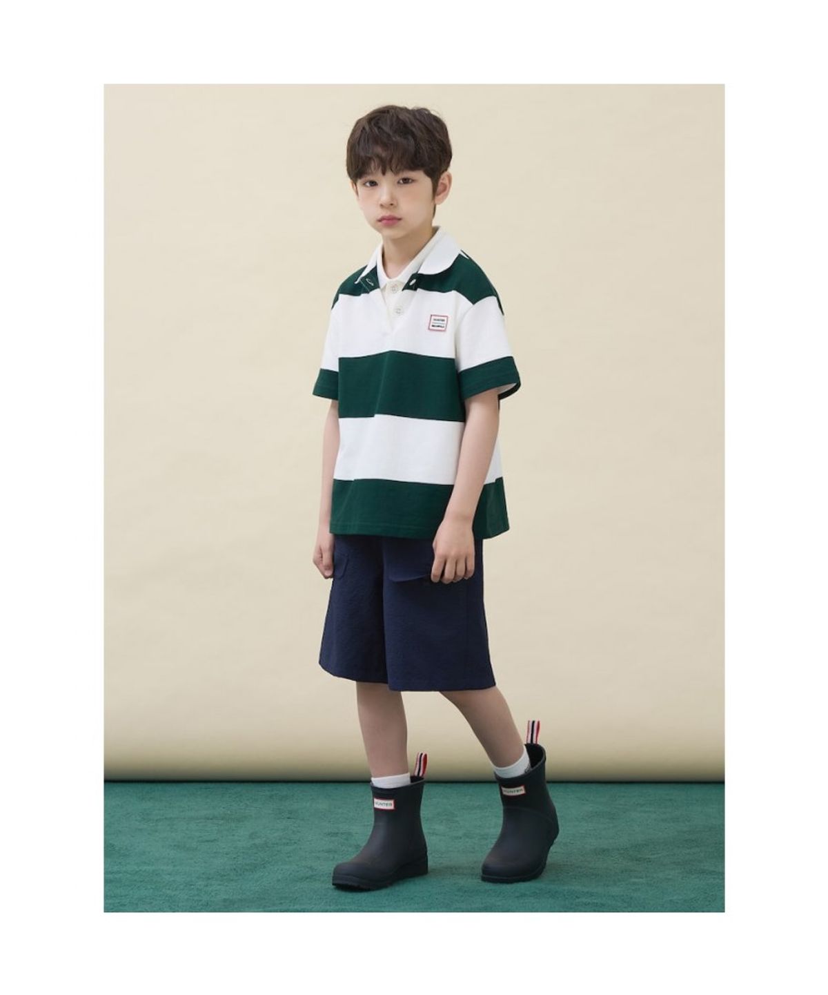 빈폴 키즈(BEANPOLE KIDS) [HUNTER] 시어서커 반바지  네이비 (BI6625U91R)