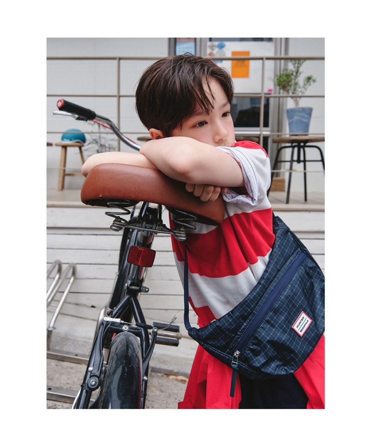 빈폴 키즈(BEANPOLE KIDS) [HUNTER] 나일론 미니 호보백  그린 (BI66D2U90M)