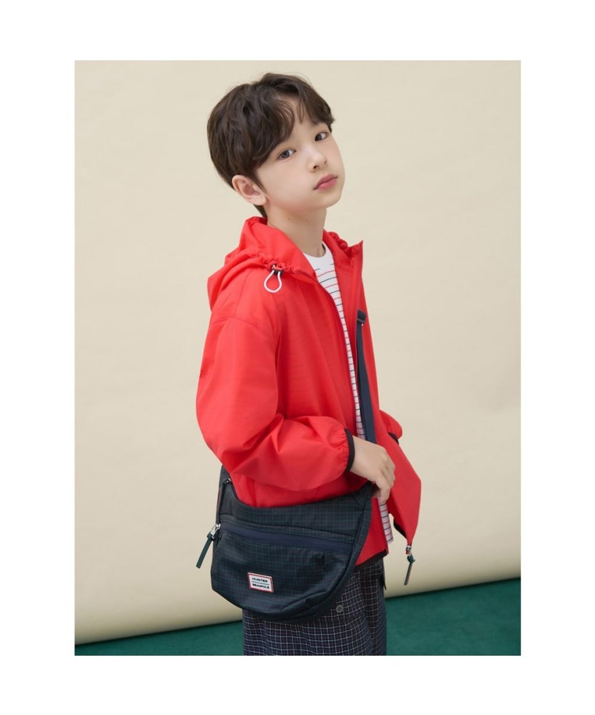 빈폴 키즈(BEANPOLE KIDS) [HUNTER] 나일론 미니 호보백  그린 (BI66D2U90M)
