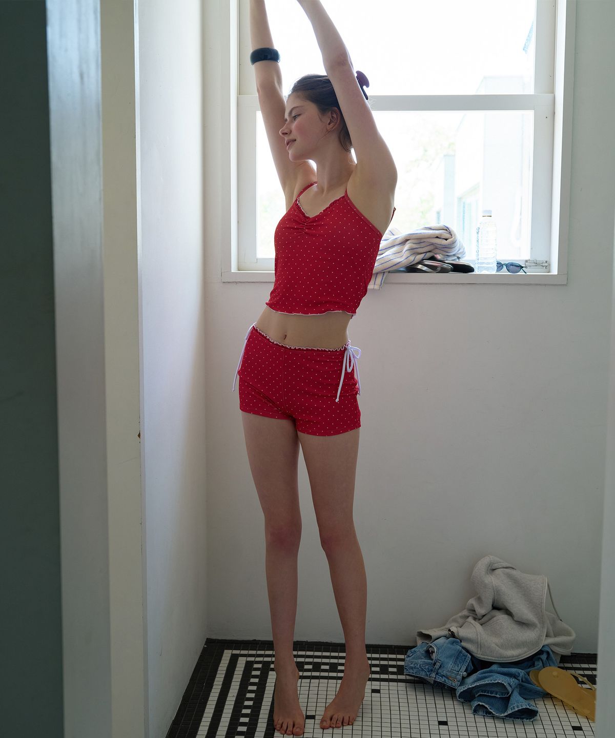 로라로라(ROLAROLA) DOT BIKINI SET RED