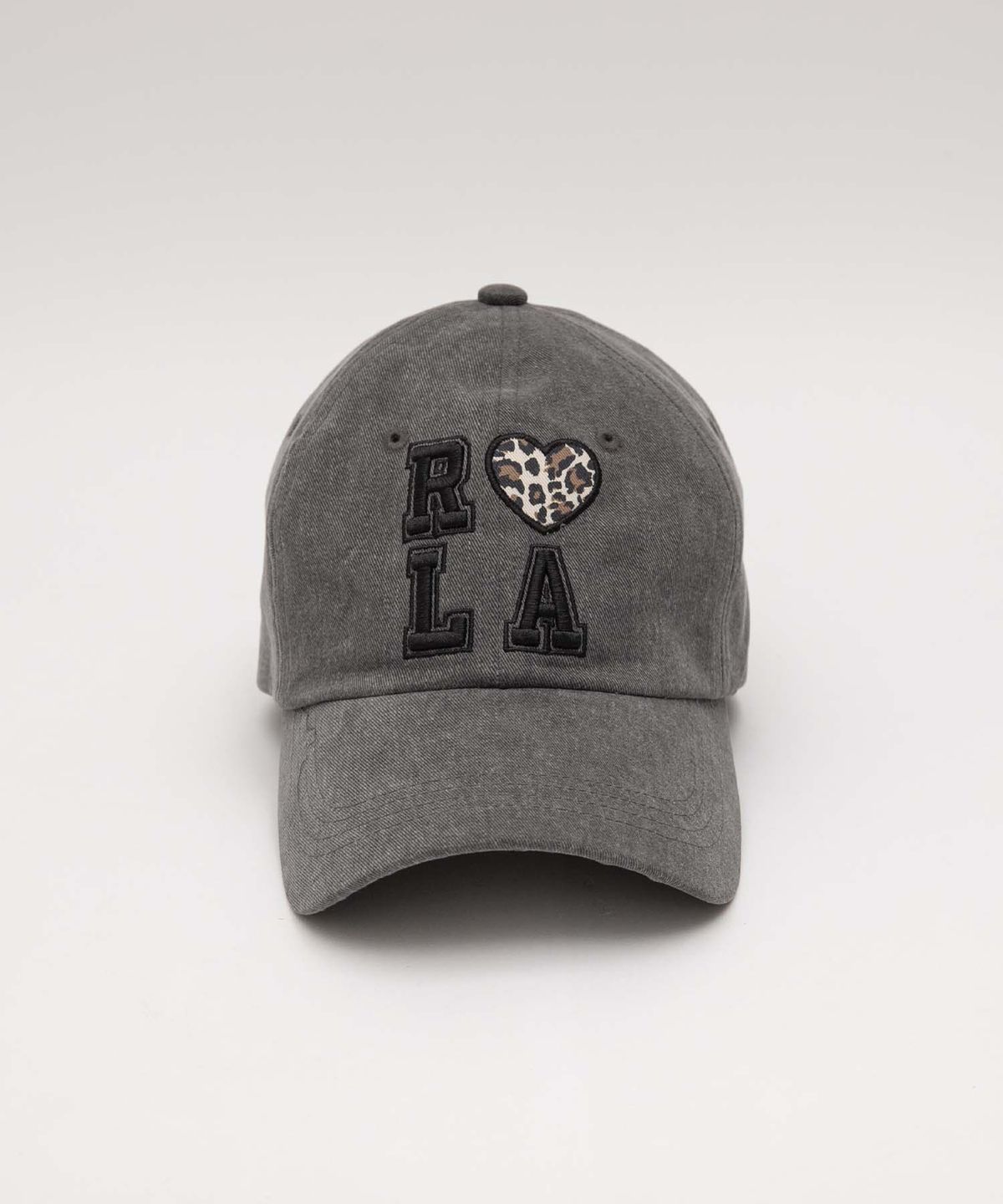 로라로라(ROLAROLA) I LOVE ROLA PIGMENT BALL CAP CHARCOAL