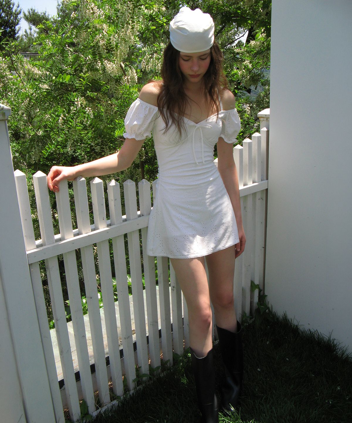 로라로라(ROLAROLA) OFF SHOULDER ONEPIECE SWIMSUIT WHITE