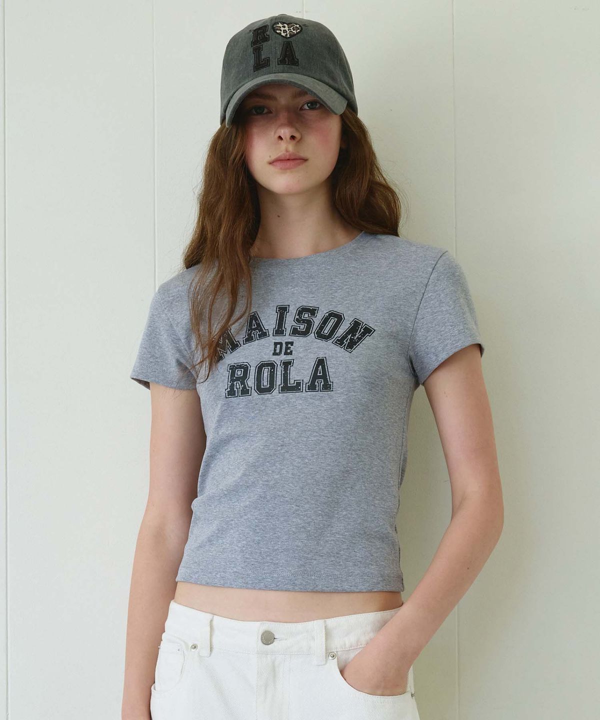로라로라(ROLAROLA) ROLA LOGO MINI T-SHIRT M/GRAY