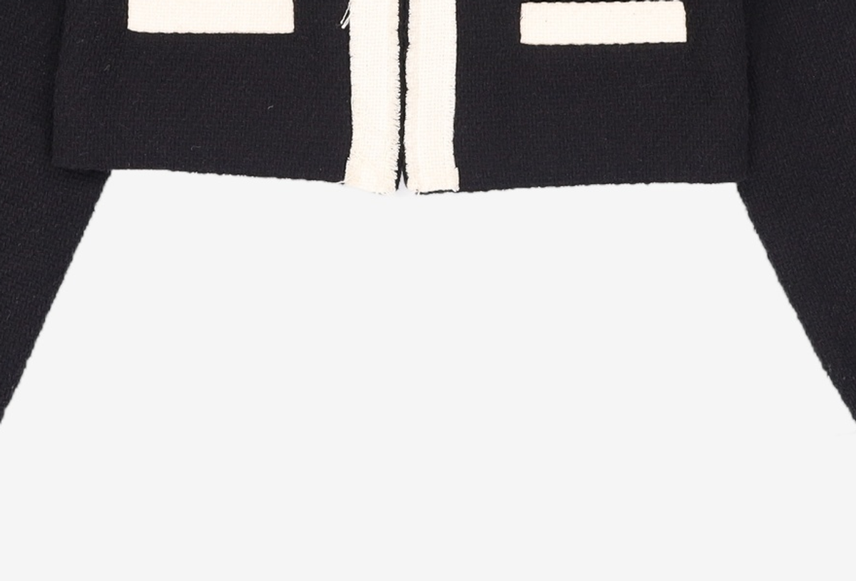 오아이오아이 컬렉션(OIOI COLLECTION) TWEED CROPPED JACKET [BLACK] S