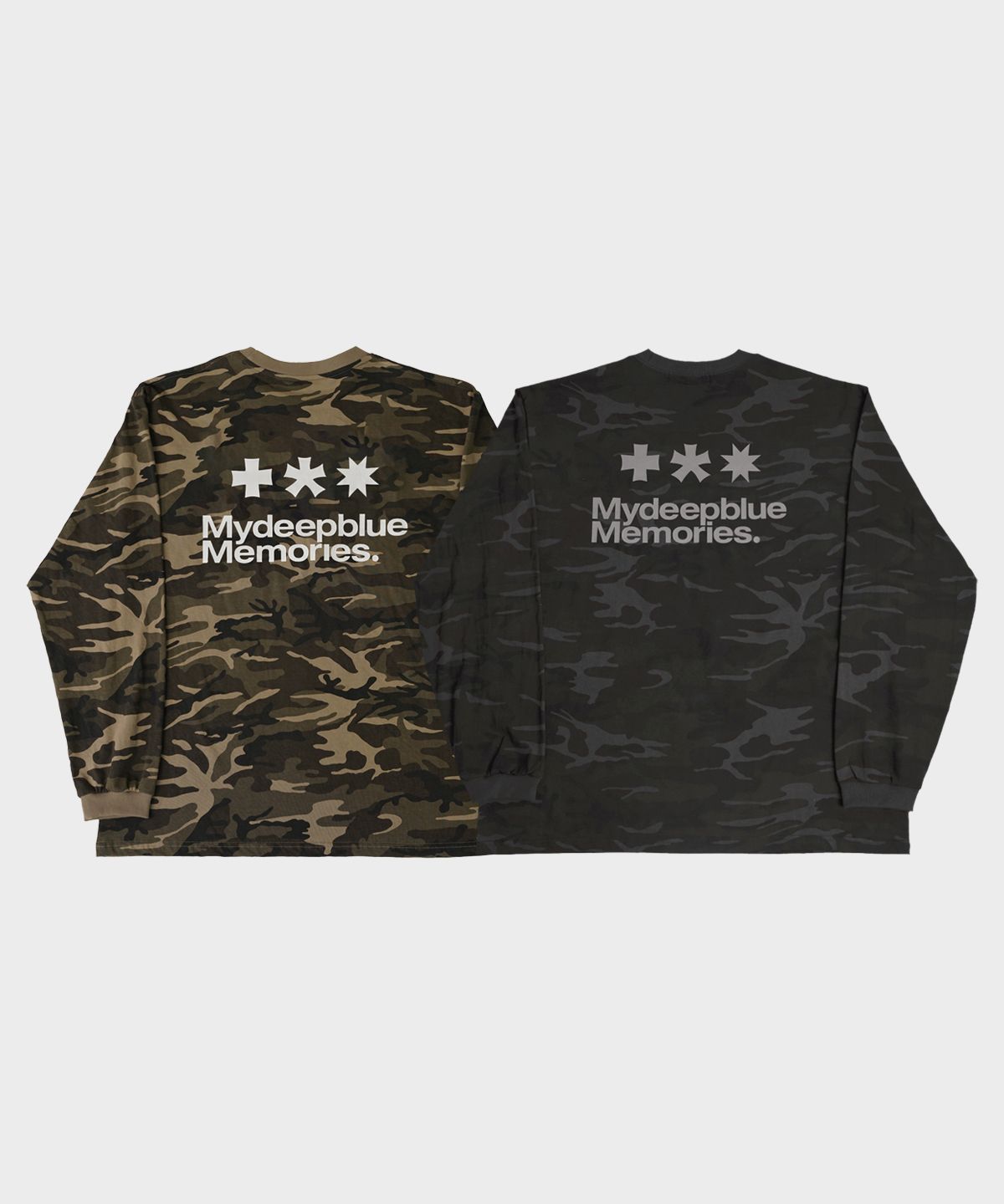마이딥블루메모리즈(MY DEEP BLUE MEMORIES) MM SYMBOL LOGO CAMO LONG SLEEVE #3