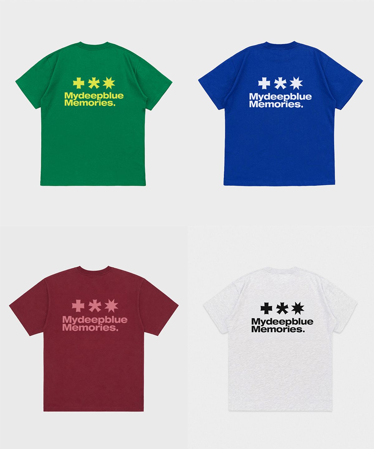 마이딥블루메모리즈(MY DEEP BLUE MEMORIES) Mm Symbol Logo T-Shirts (BURGUDNY)