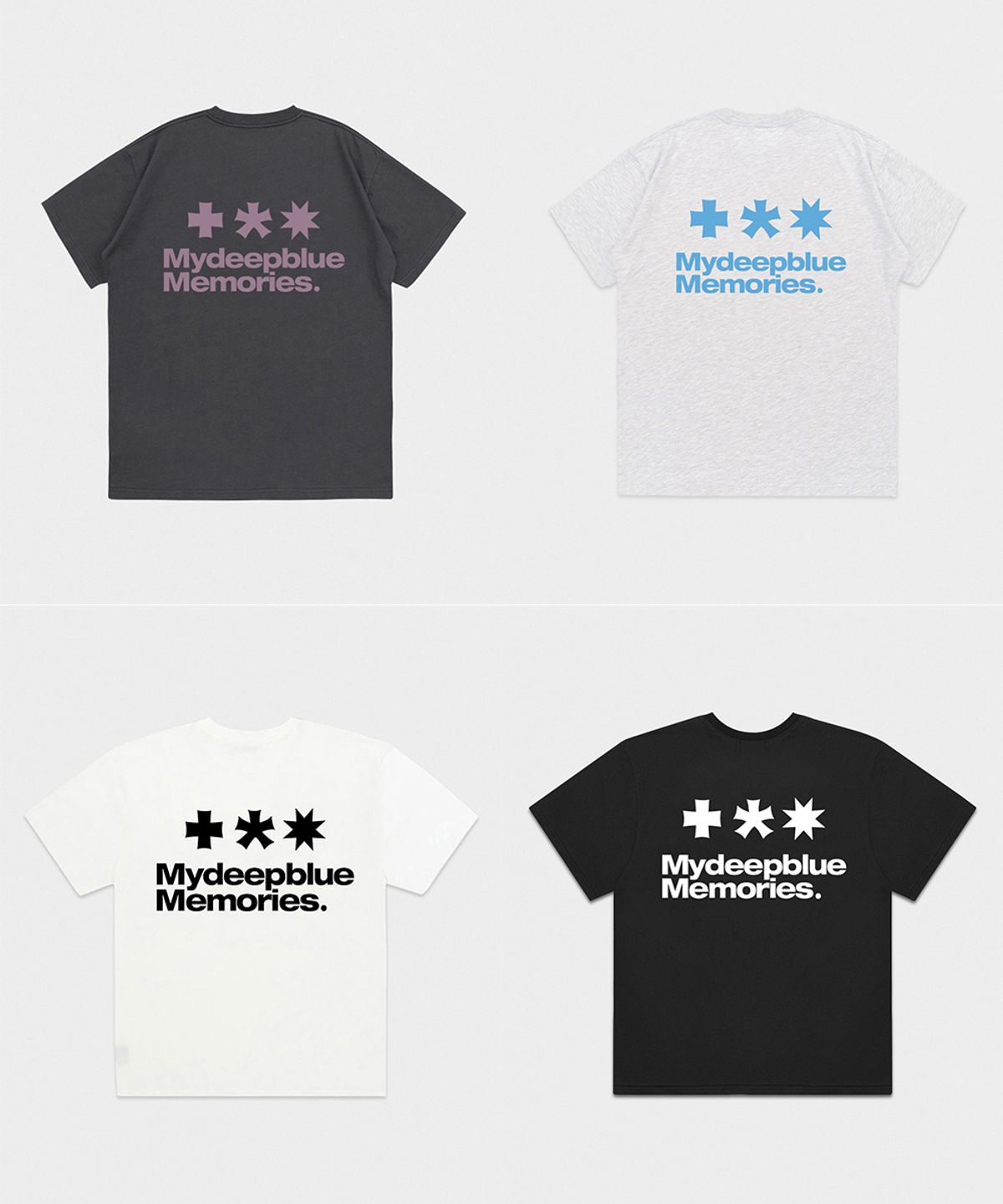 마이딥블루메모리즈(MY DEEP BLUE MEMORIES) Mm Symbol Logo T-Shirts (BURGUDNY)