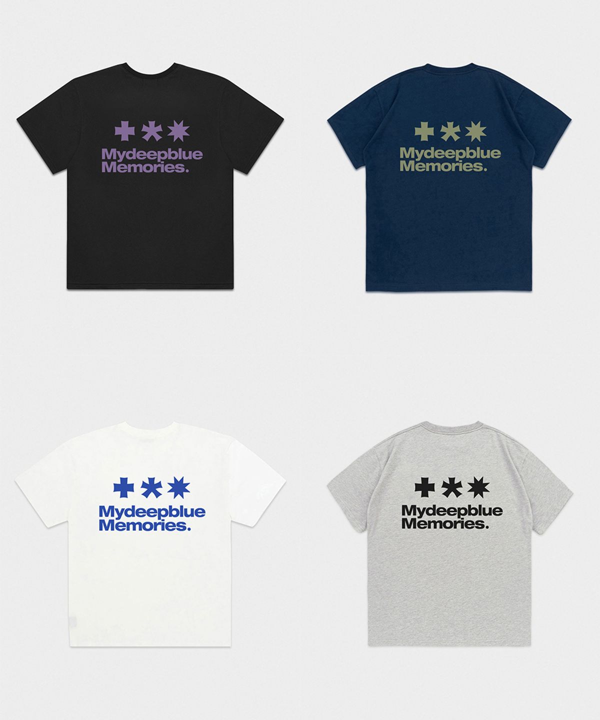 마이딥블루메모리즈(MY DEEP BLUE MEMORIES) Mm Symbol Logo T-Shirts (BURGUDNY)
