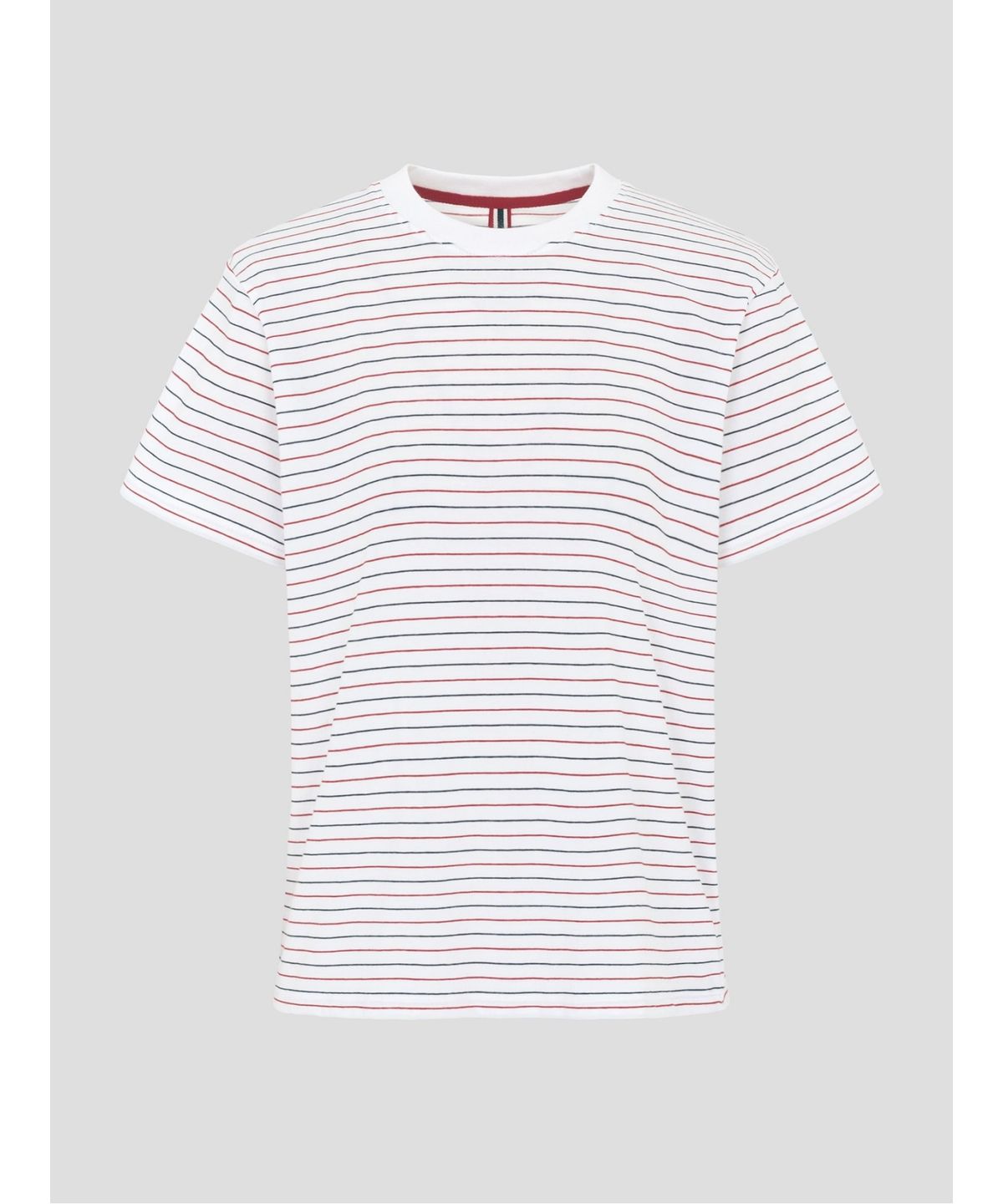빈폴 레이디스(BEANPOLE LADIES) [HUNTER] 스트라이프 오버핏 반소매 티셔츠  아이보리 (BF6642K010)