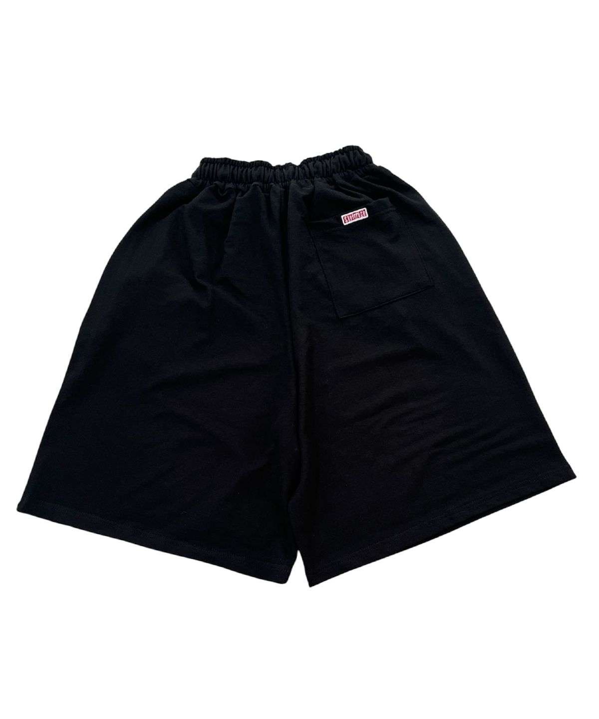 스케이터락(SK8ER ROCK) Lag Raid Patchwork Sweat Shorts ((Black))