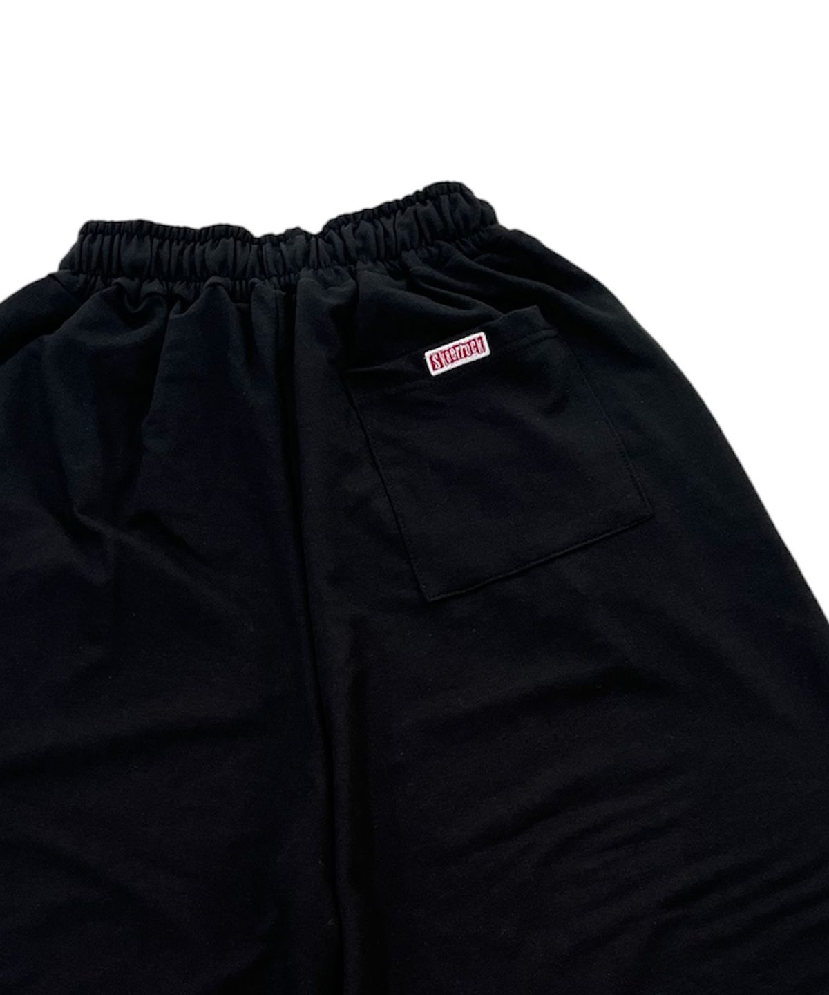 스케이터락(SK8ER ROCK) Lag Raid Patchwork Sweat Shorts ((Black))
