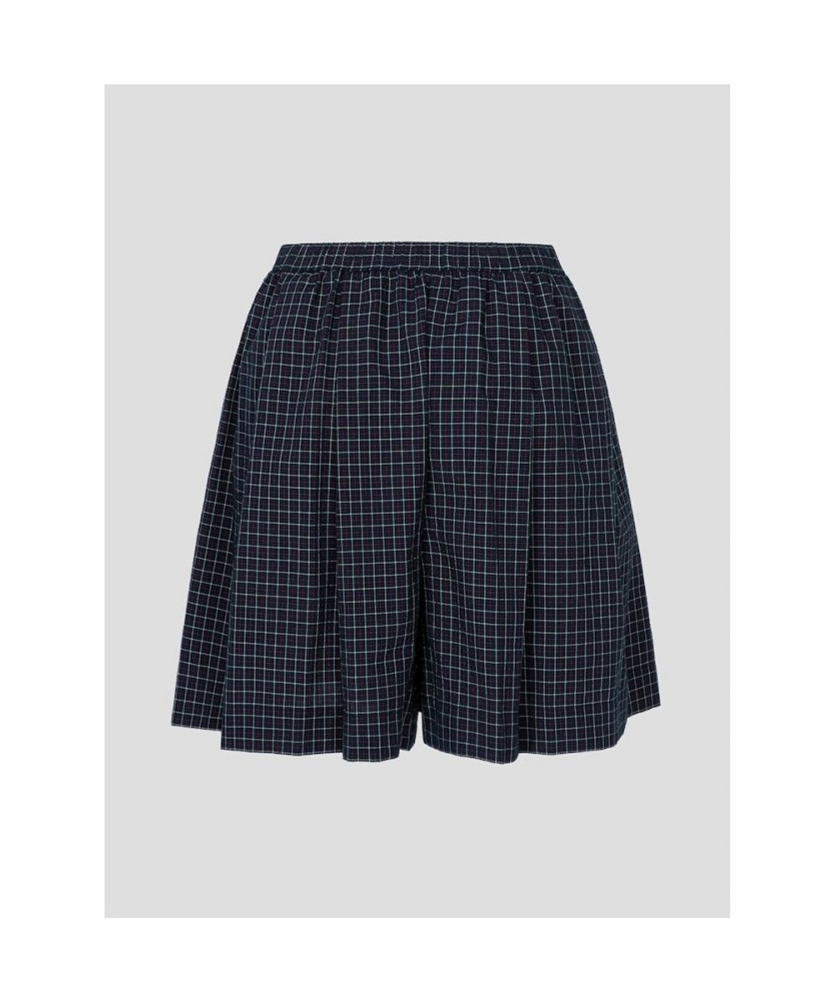 빈폴 레이디스(BEANPOLE LADIES) [HUNTER] 스몰 타탄체크 스커트라이크 쇼츠  네이비 (BF6625K02R)