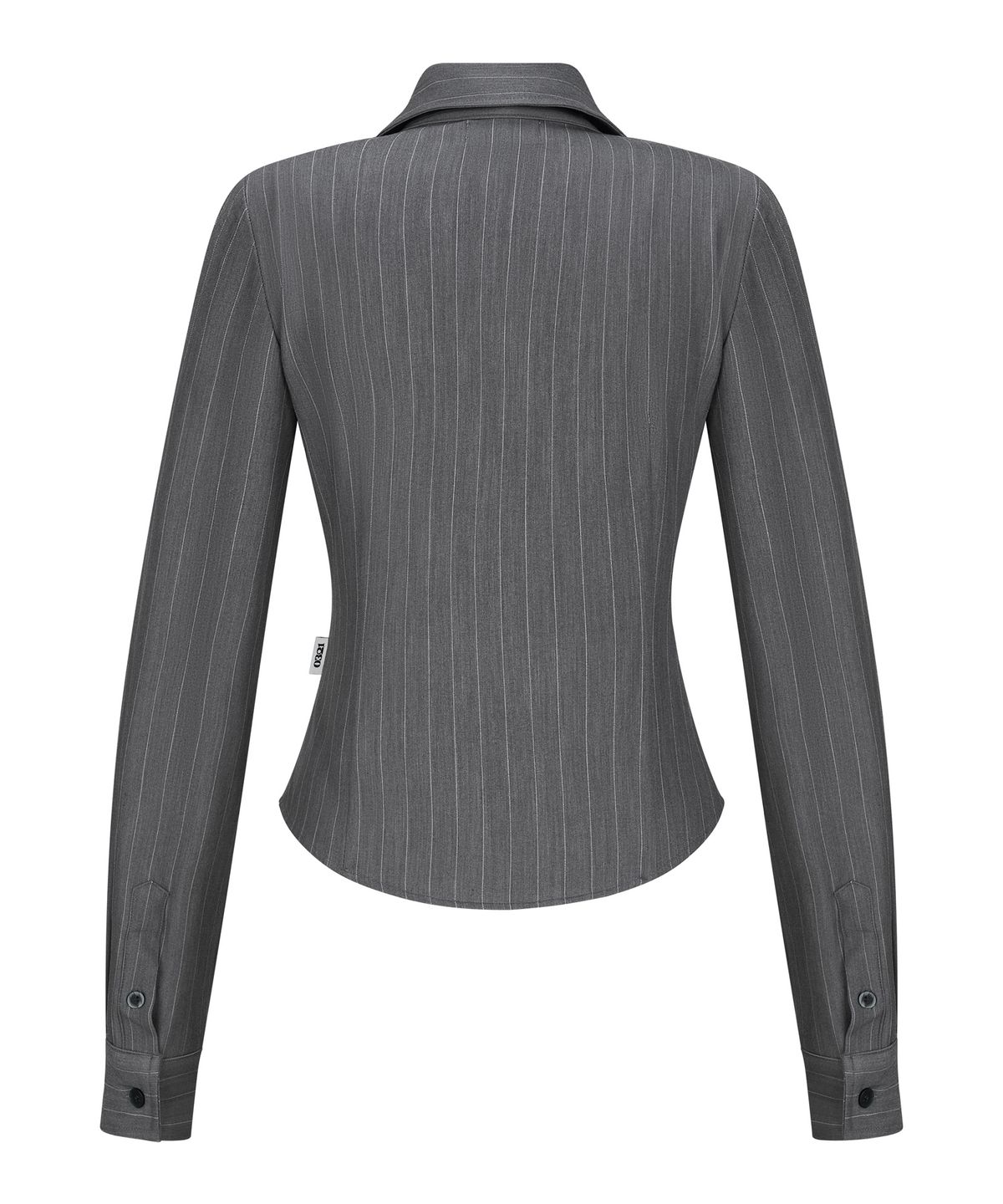 공삼이일(0321) STRIPE SLIM POCKET SHIRT Ver.1_GREY