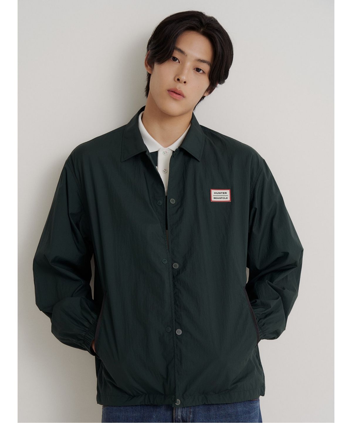 빈폴 멘(BEANPOLE MEN) [HUNTER] 레인웨어 코치 재킷  그린
