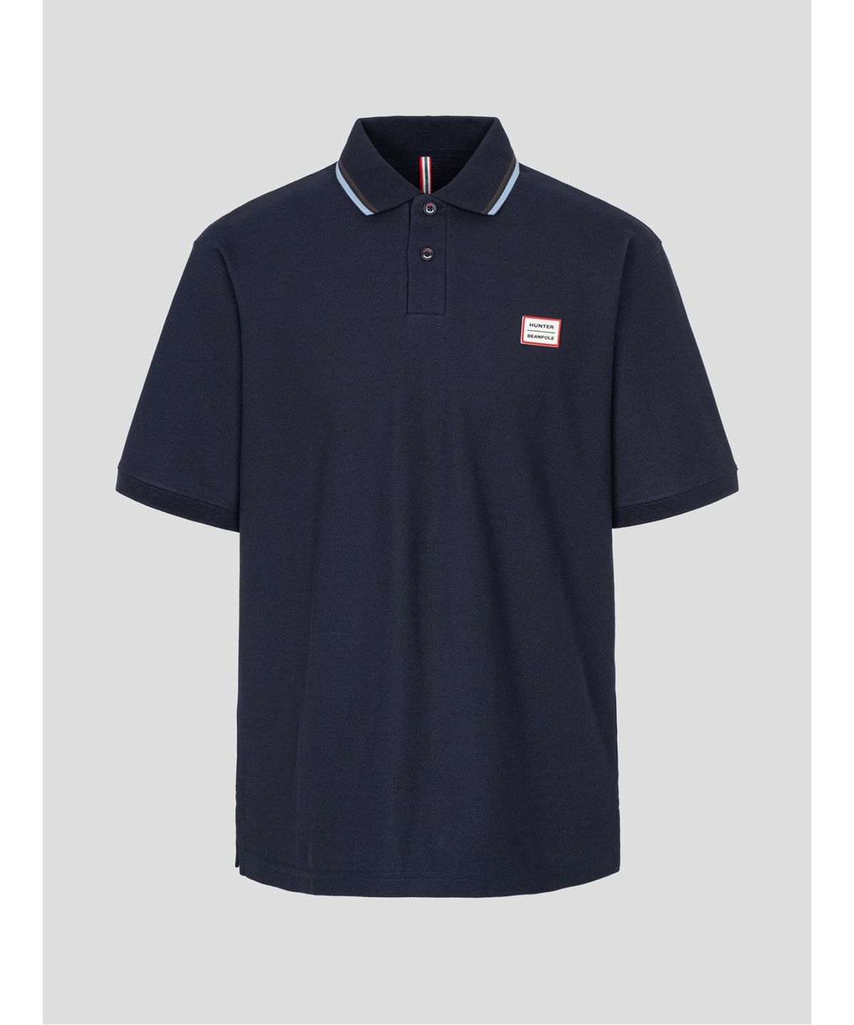 빈폴 멘(BEANPOLE MEN) [HUNTER] 티핑 칼라넥 티셔츠  네이비
