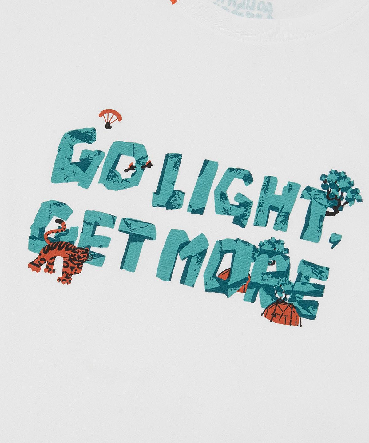 제로그램(ZEROGRAM) [ZEROGRAM X SANN] GO LIGHT GET MORE 그래픽 티셔츠