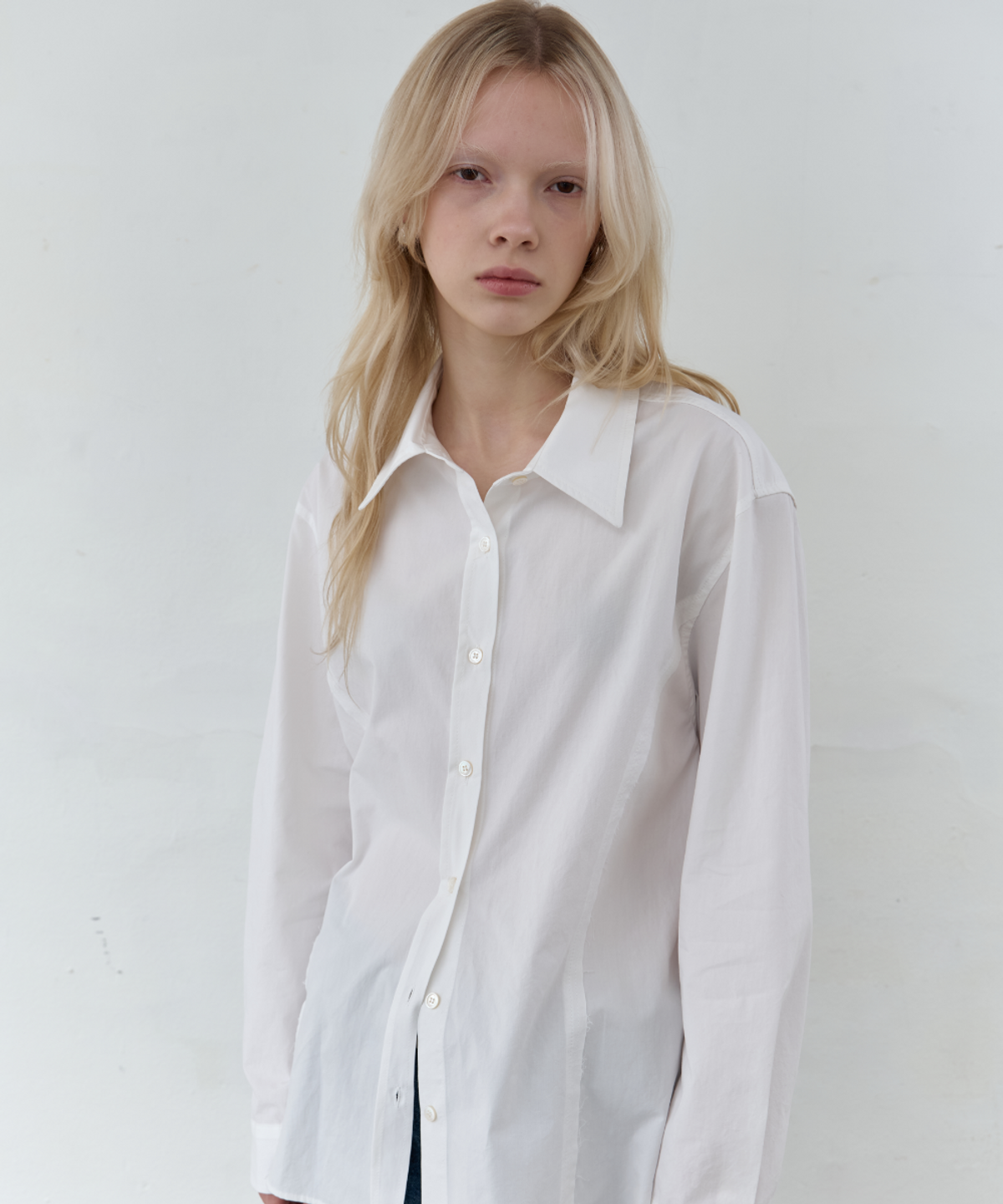 서란(SEORAN) Vintage Cotton Shirt_White