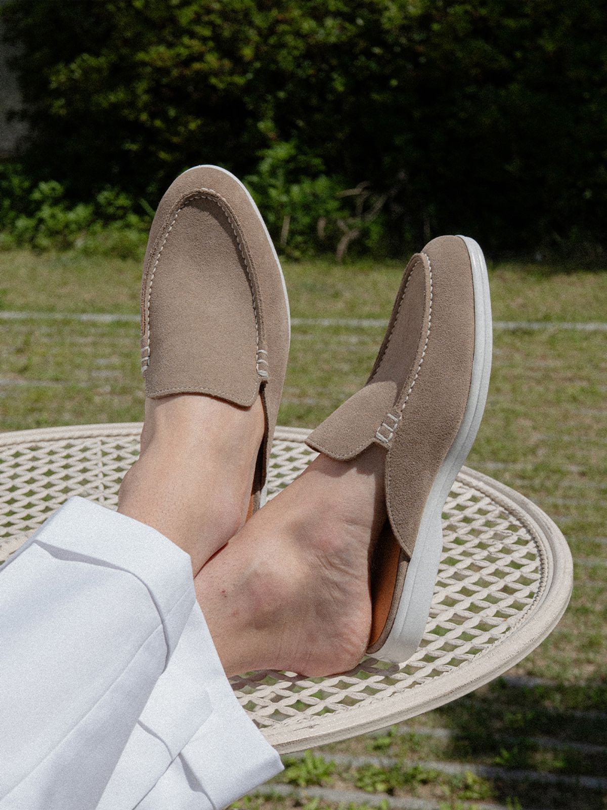 올클래식(ALLCLASSIC) ALC4413W 리조트 뮬_taupe suede