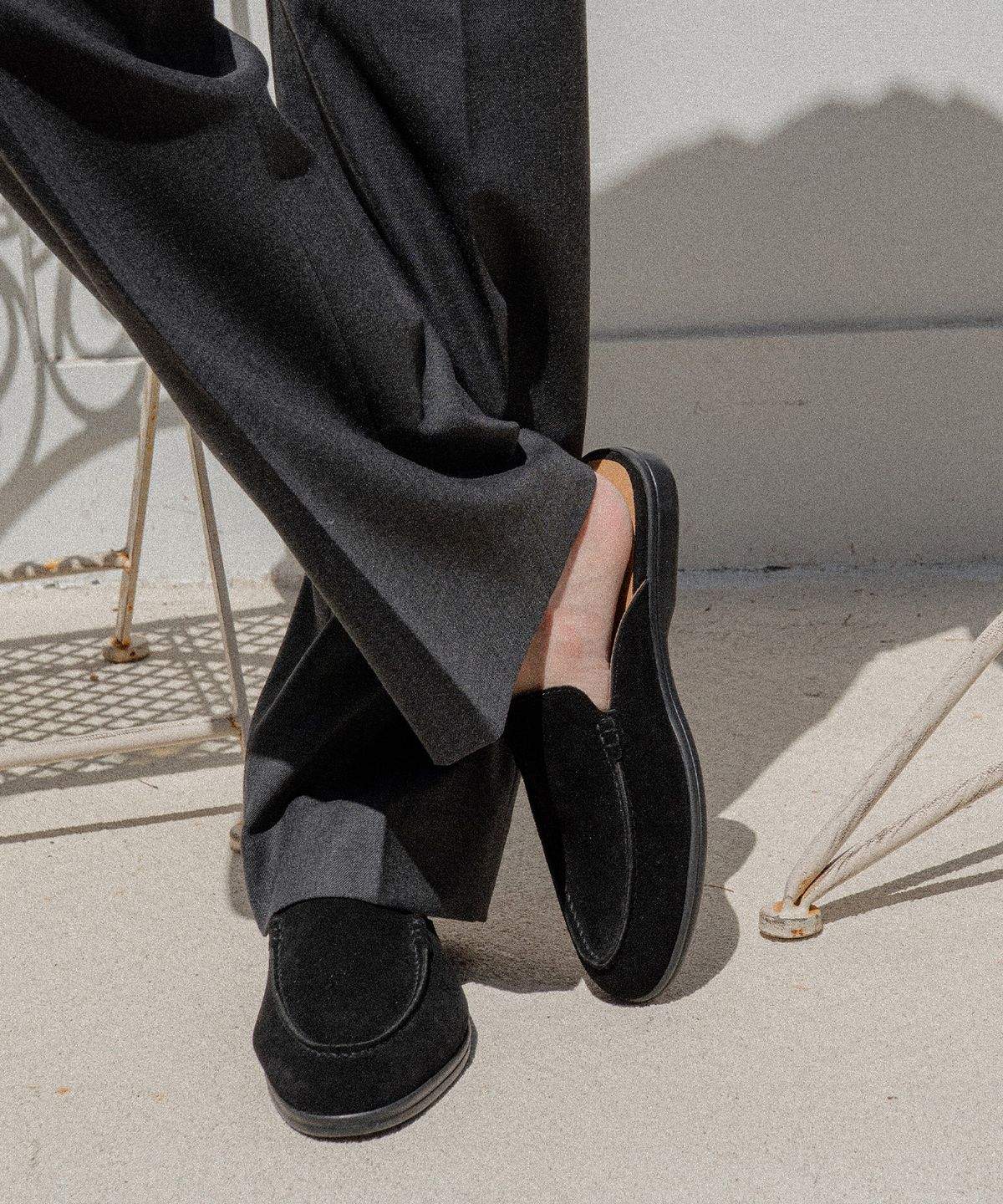 올클래식(ALLCLASSIC) ALC4413W 리조트 뮬_black suede