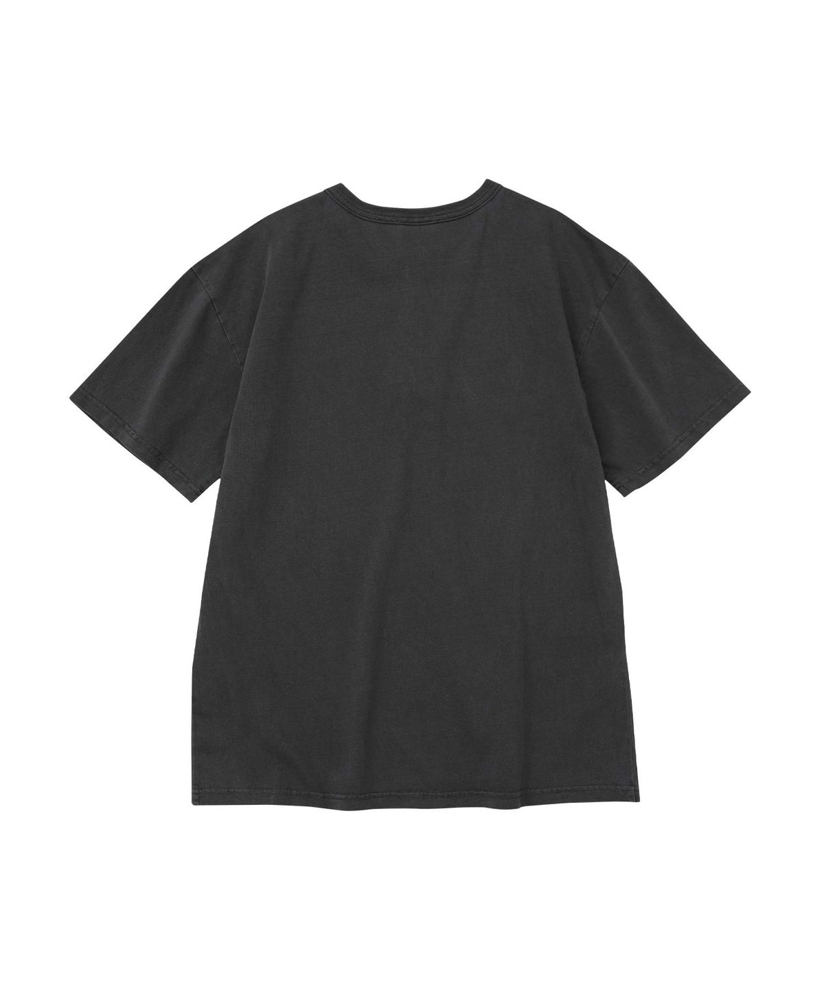 더블유엠씨(WMC) [크롭] 가먼트 다잉 헨리넥 티셔츠_CHARCOAL GREY