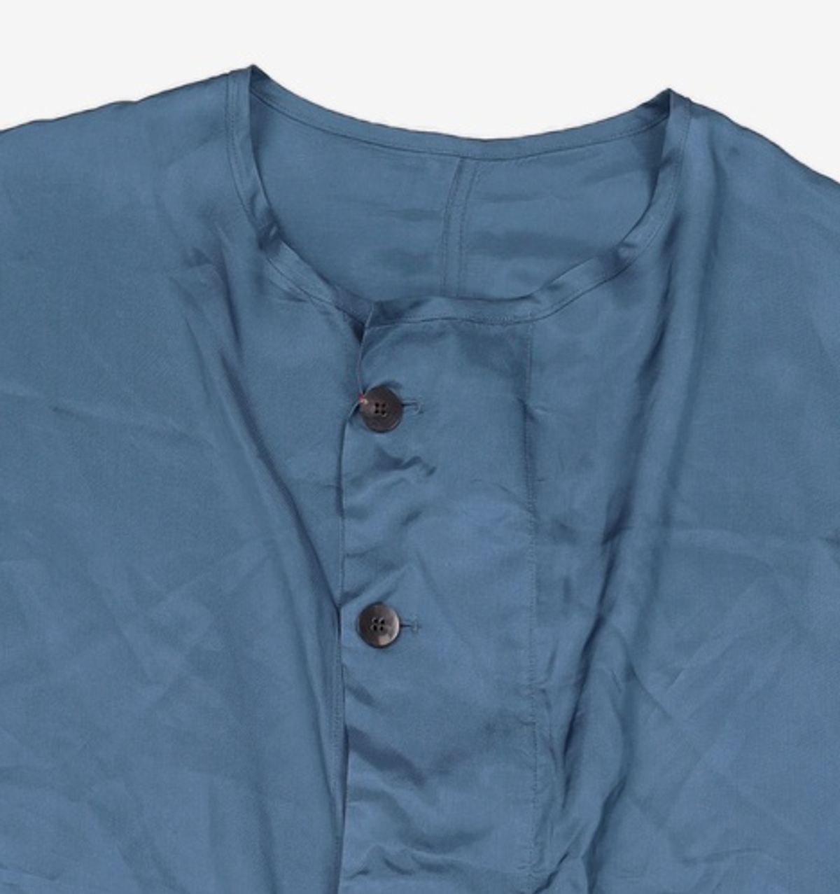 벌스데이수트(BIRTHDAYSUIT) DRAPING COAT (BLUE) L